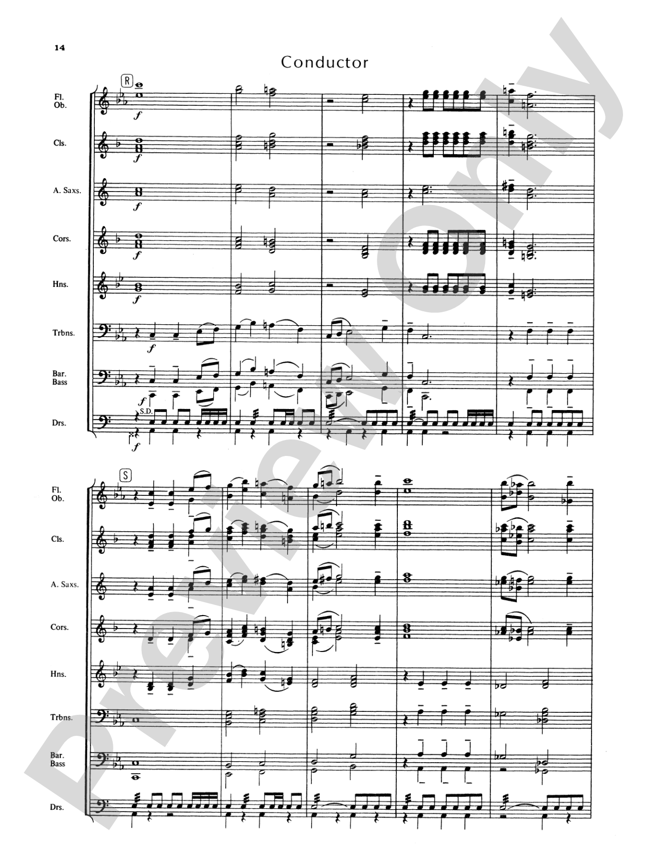 Blue Ridge Overture: Concert Band Conductor Score & Parts