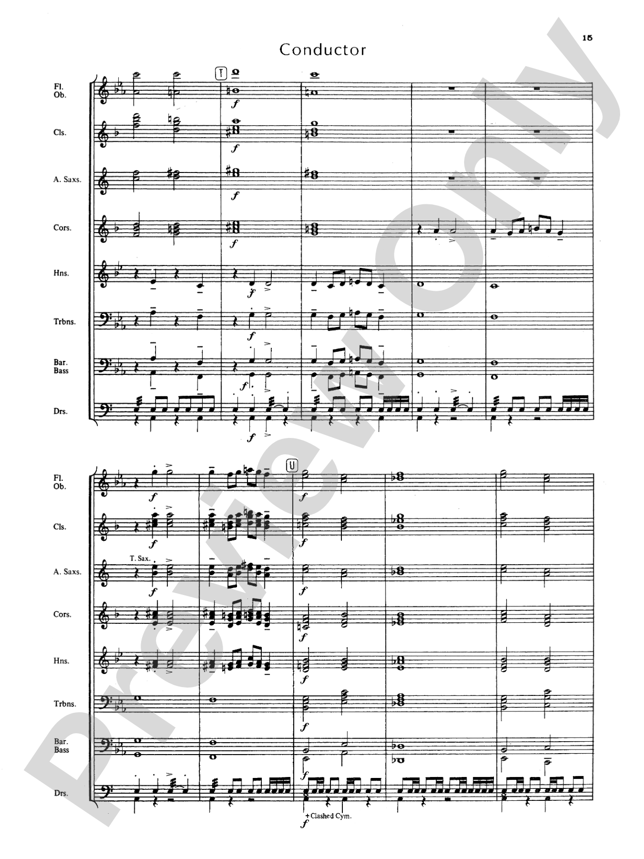 Blue Ridge Overture: Concert Band Conductor Score & Parts