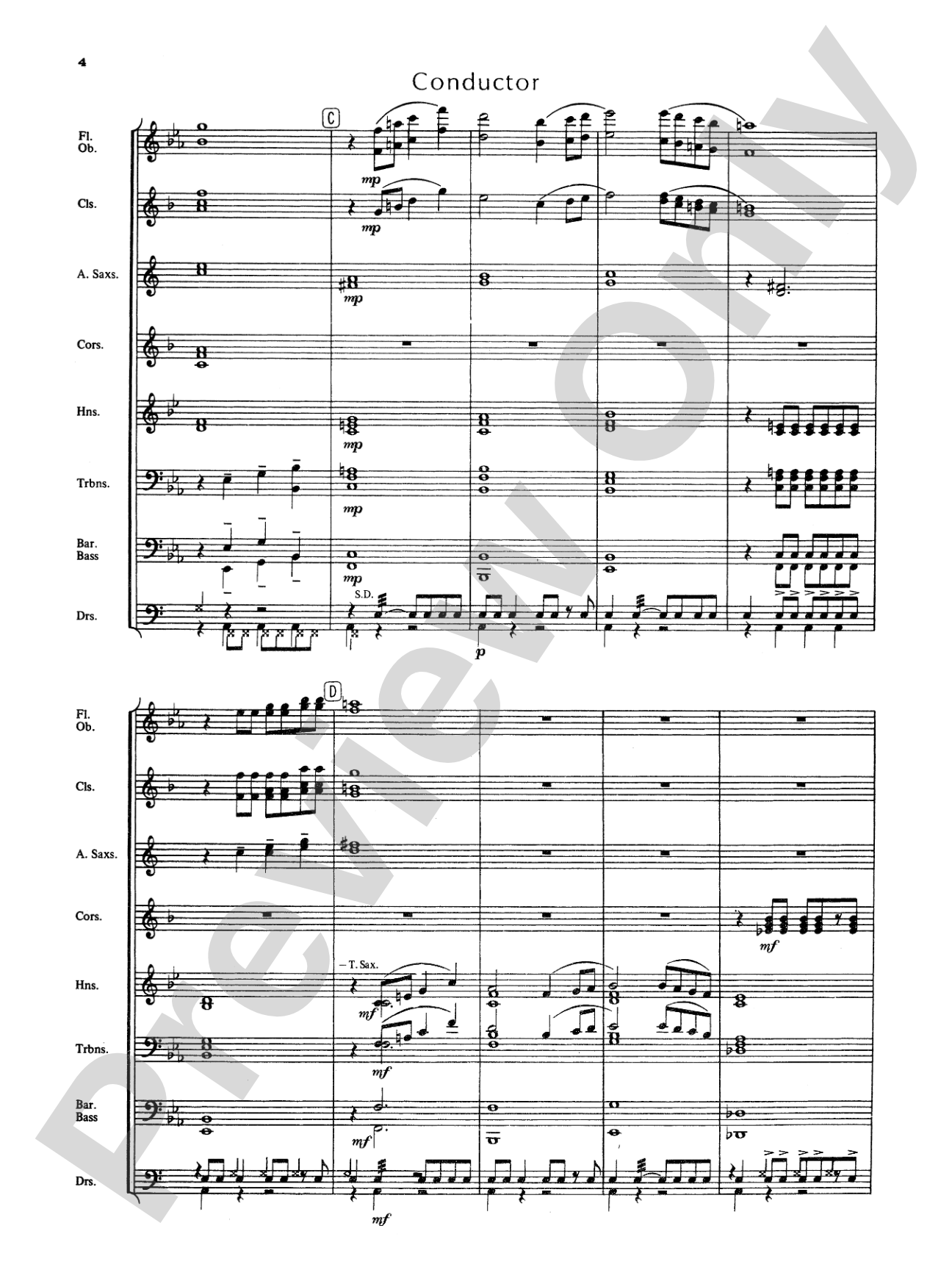 Blue Ridge Overture: Concert Band Conductor Score & Parts