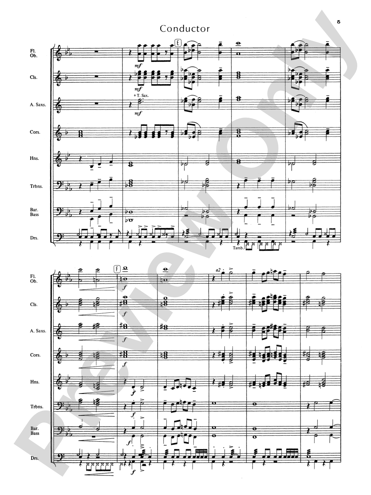 Blue Ridge Overture: Concert Band Conductor Score & Parts
