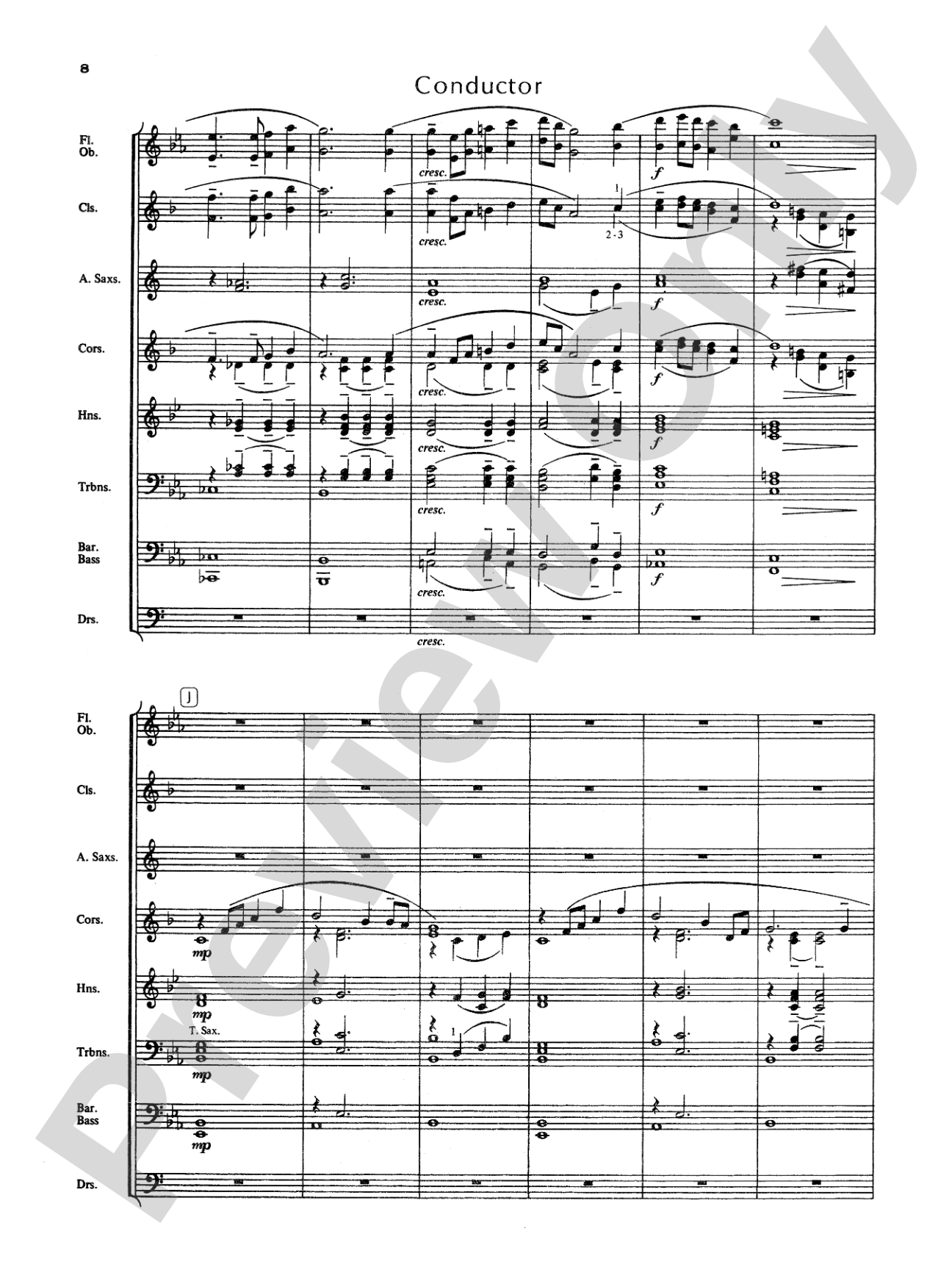 Blue Ridge Overture: Concert Band Conductor Score & Parts