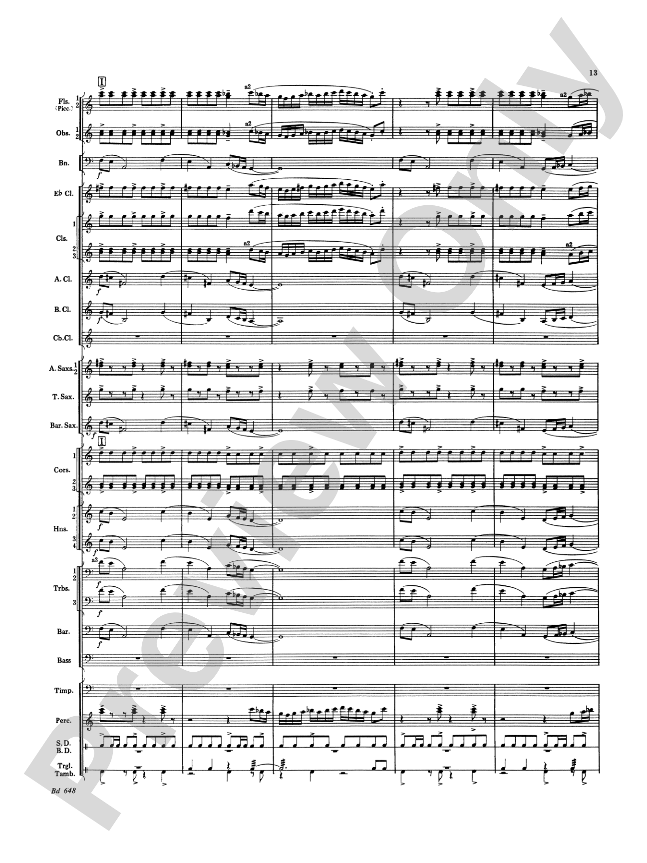 Overture Jubiloso: Concert Band Conductor Score & Parts