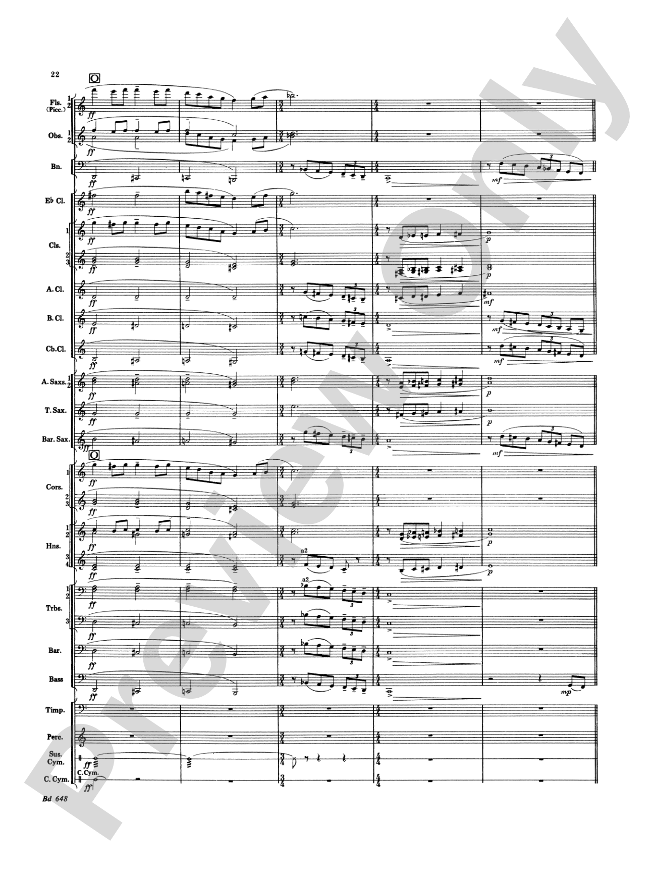 Overture Jubiloso: Concert Band Conductor Score & Parts