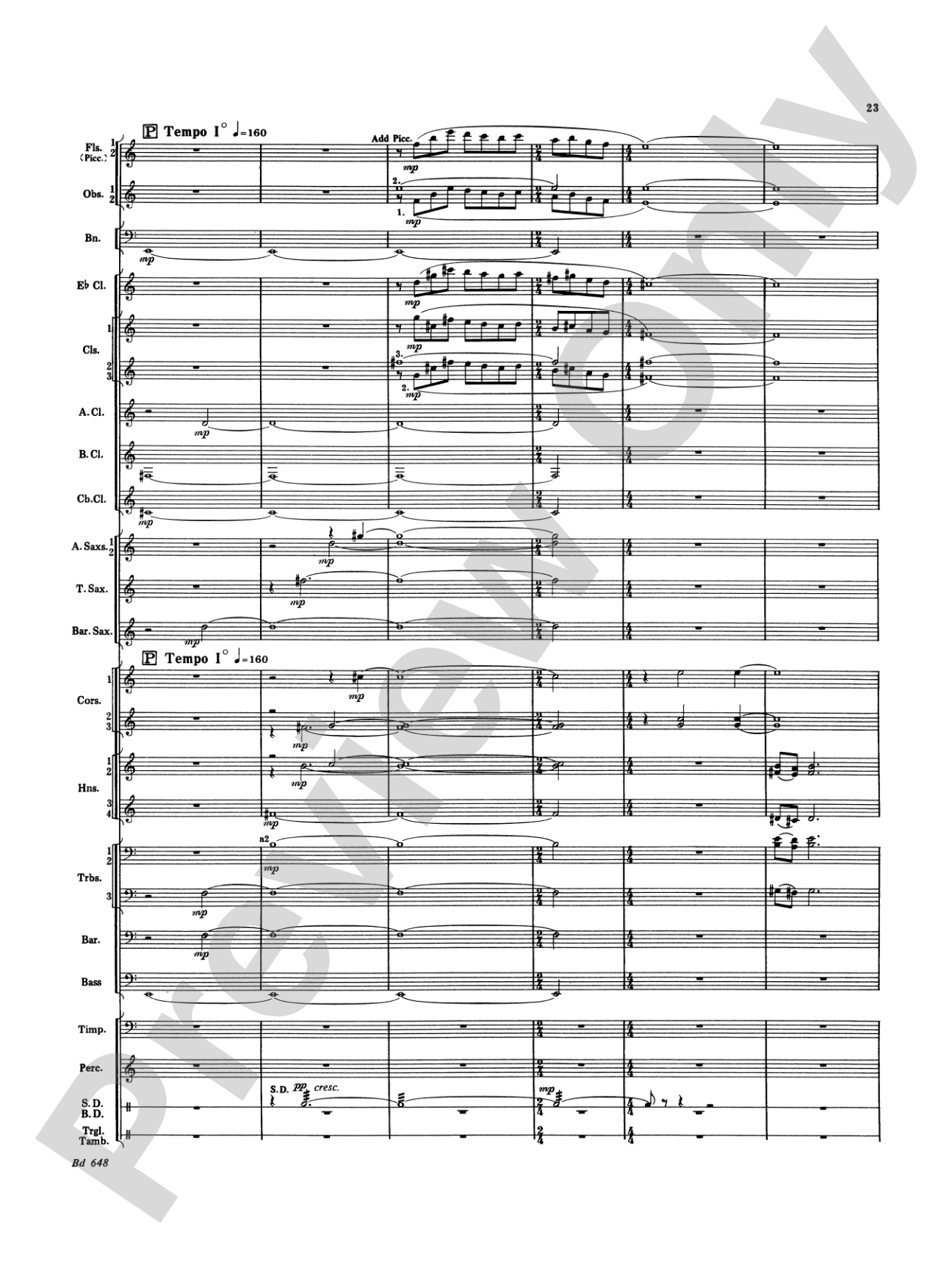 Overture Jubiloso: Concert Band Conductor Score & Parts