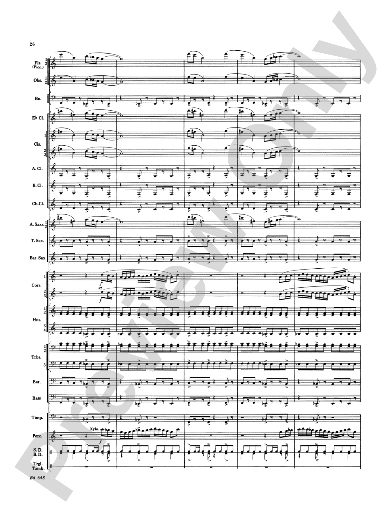 Overture Jubiloso: Concert Band Conductor Score & Parts