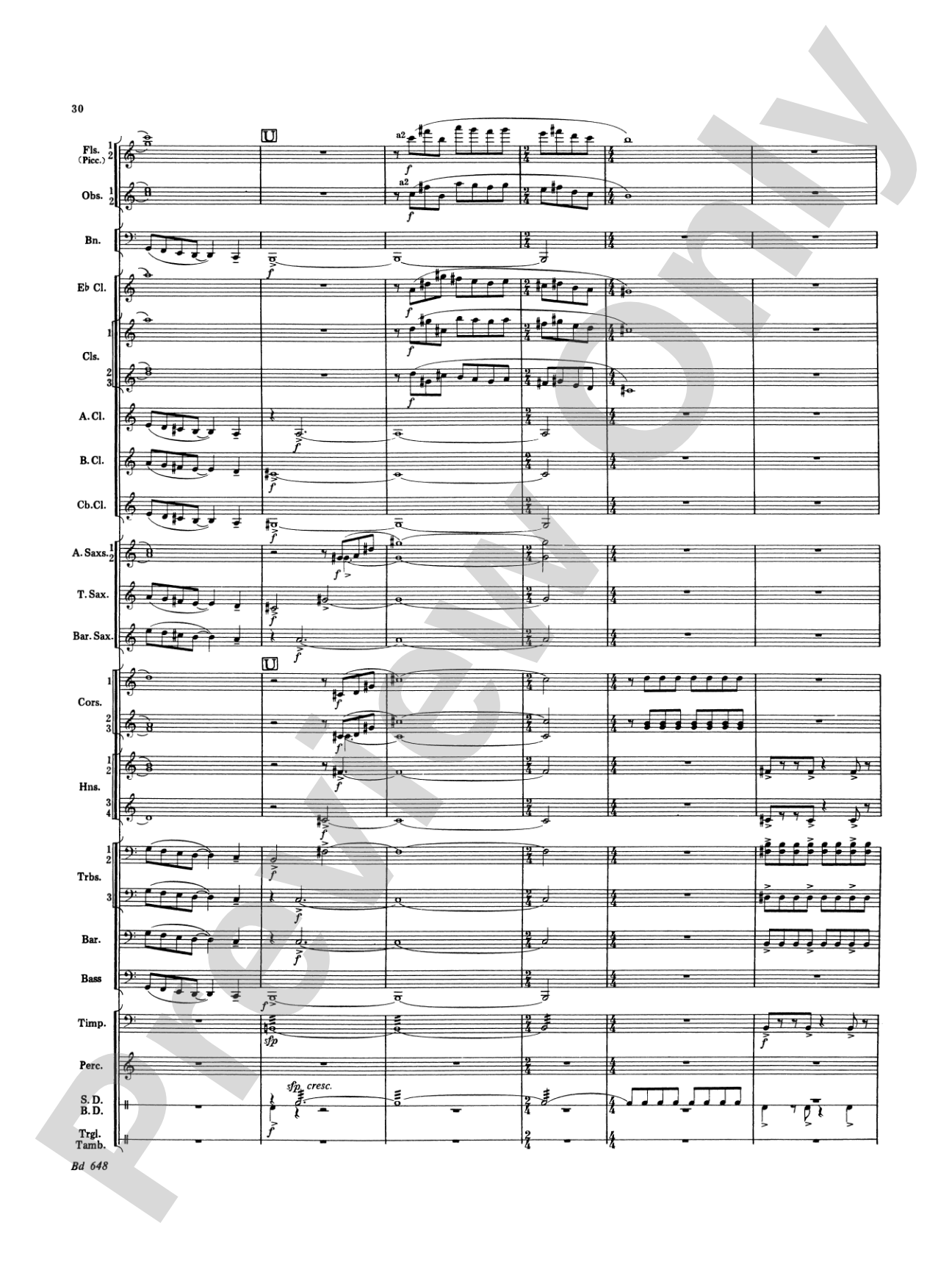 Overture Jubiloso: Concert Band Conductor Score & Parts