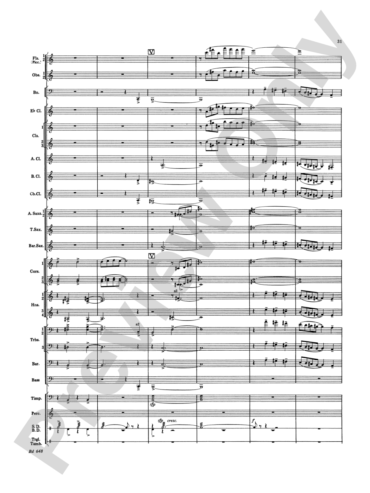 Overture Jubiloso: Concert Band Conductor Score & Parts