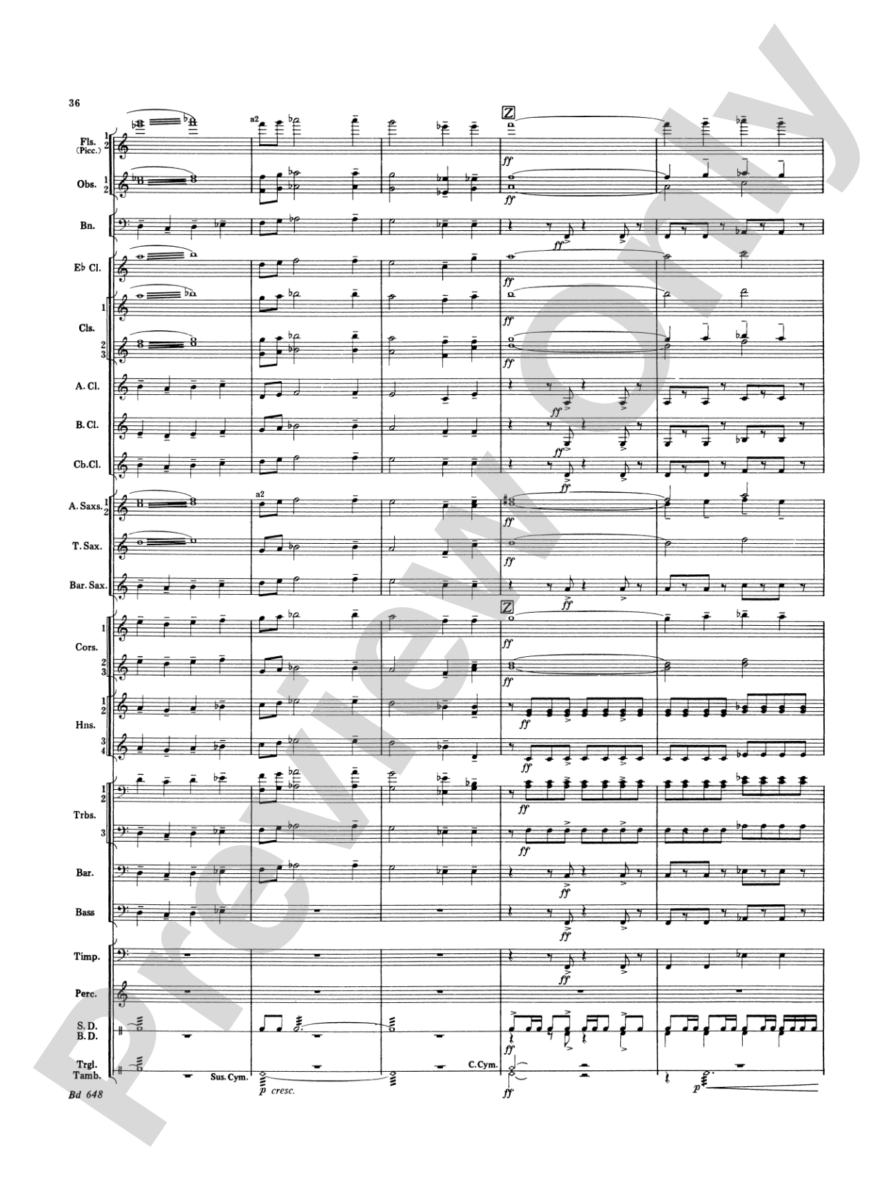 Overture Jubiloso: Concert Band Conductor Score & Parts