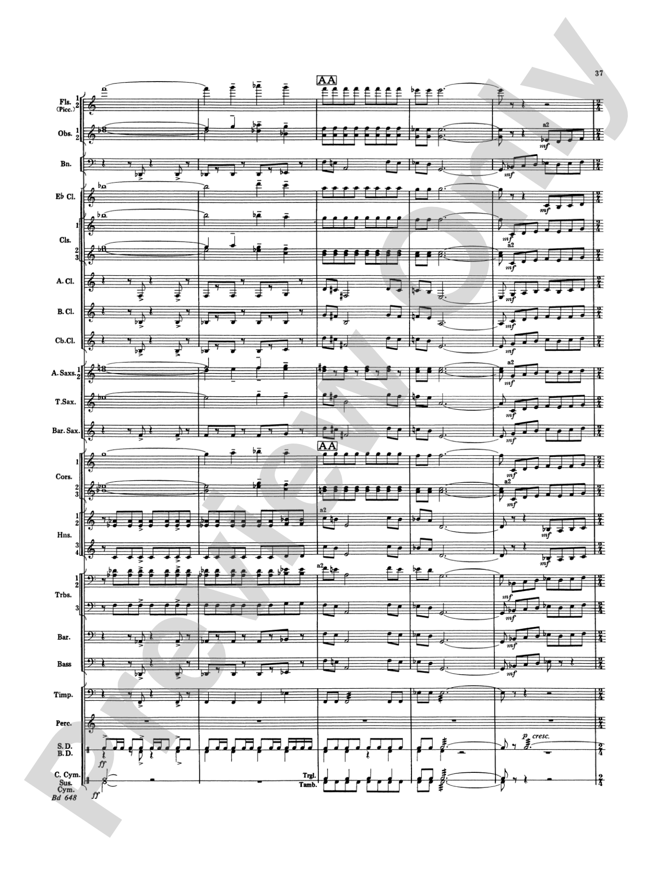 Overture Jubiloso: Concert Band Conductor Score & Parts