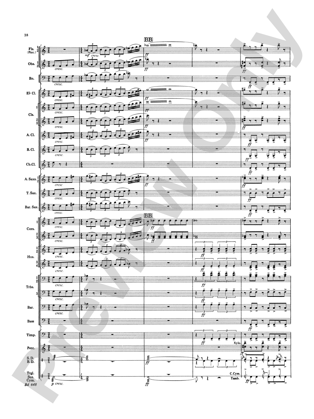 Overture Jubiloso: Concert Band Conductor Score & Parts