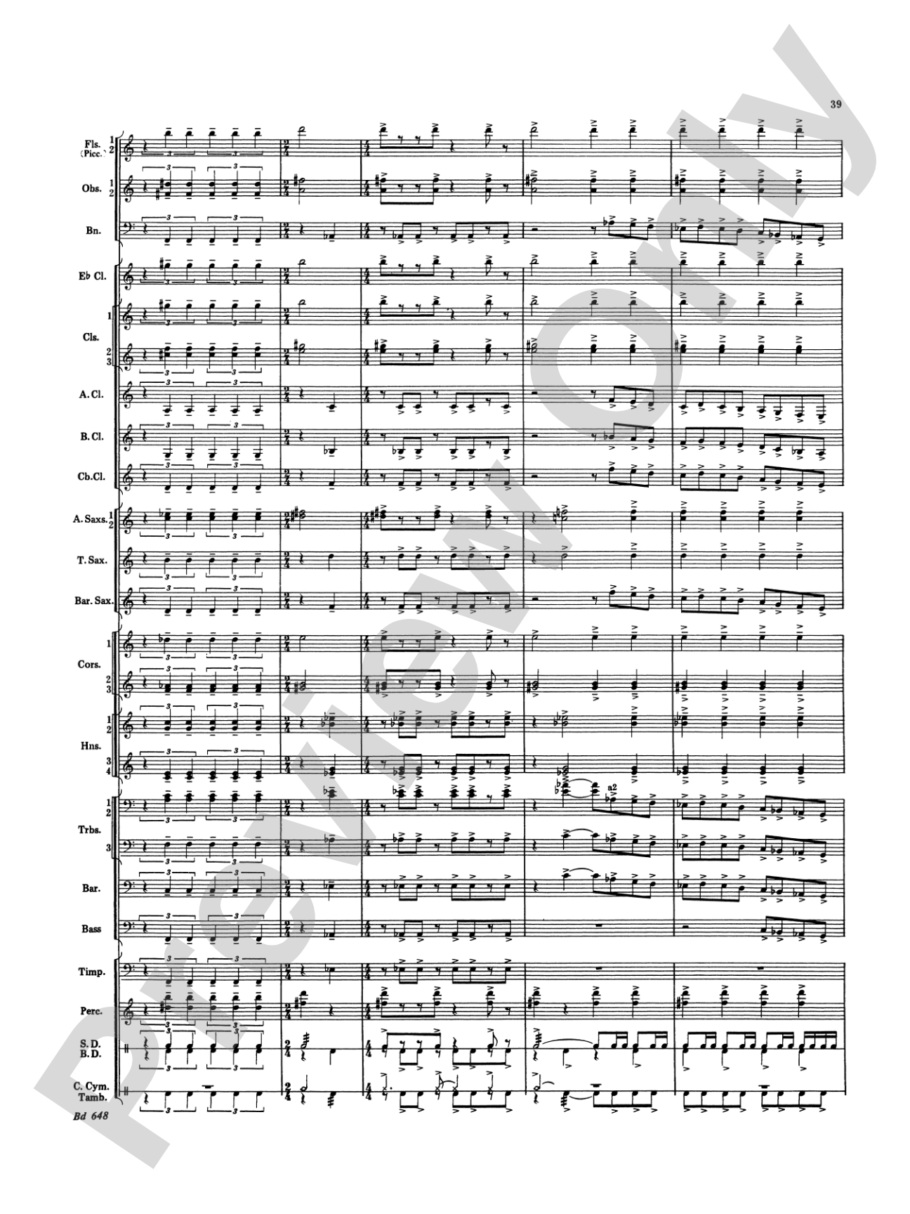 Overture Jubiloso: Concert Band Conductor Score & Parts
