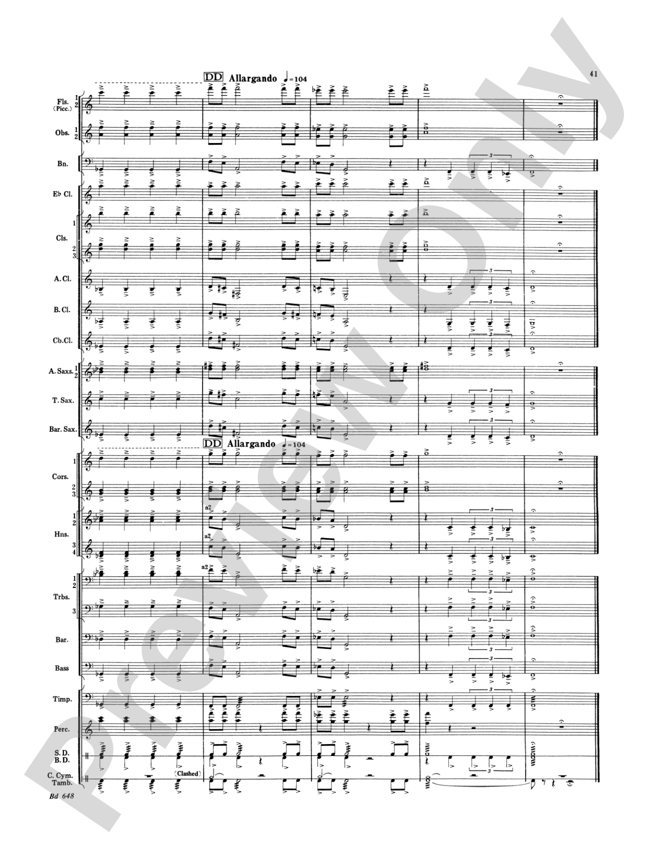 Overture Jubiloso: Concert Band Conductor Score & Parts