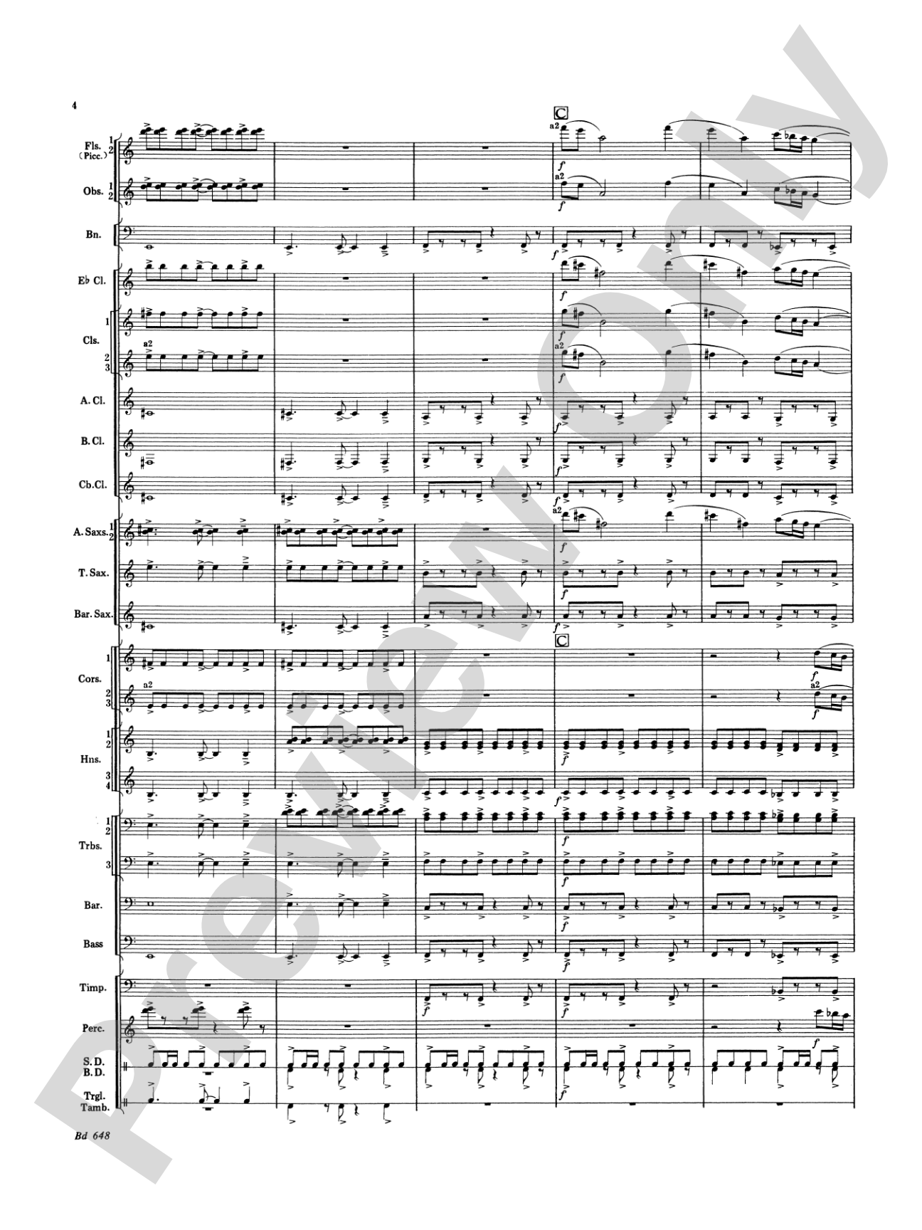 Overture Jubiloso: Concert Band Conductor Score & Parts