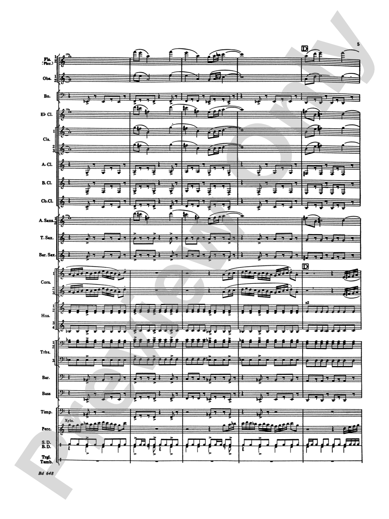 Overture Jubiloso: Concert Band Conductor Score & Parts