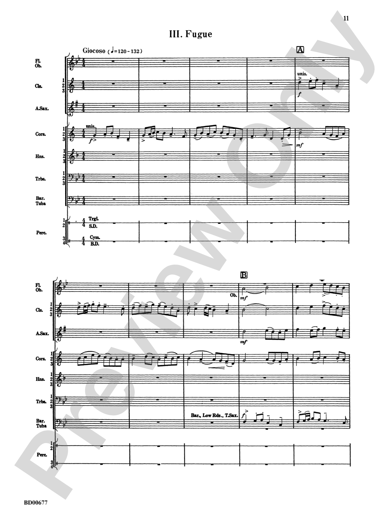 Brookshire Suite: Score