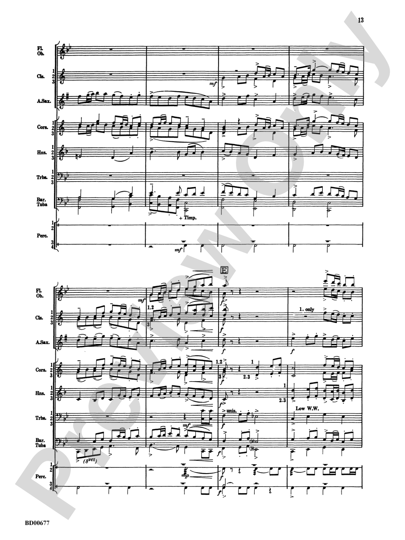 Brookshire Suite: Score