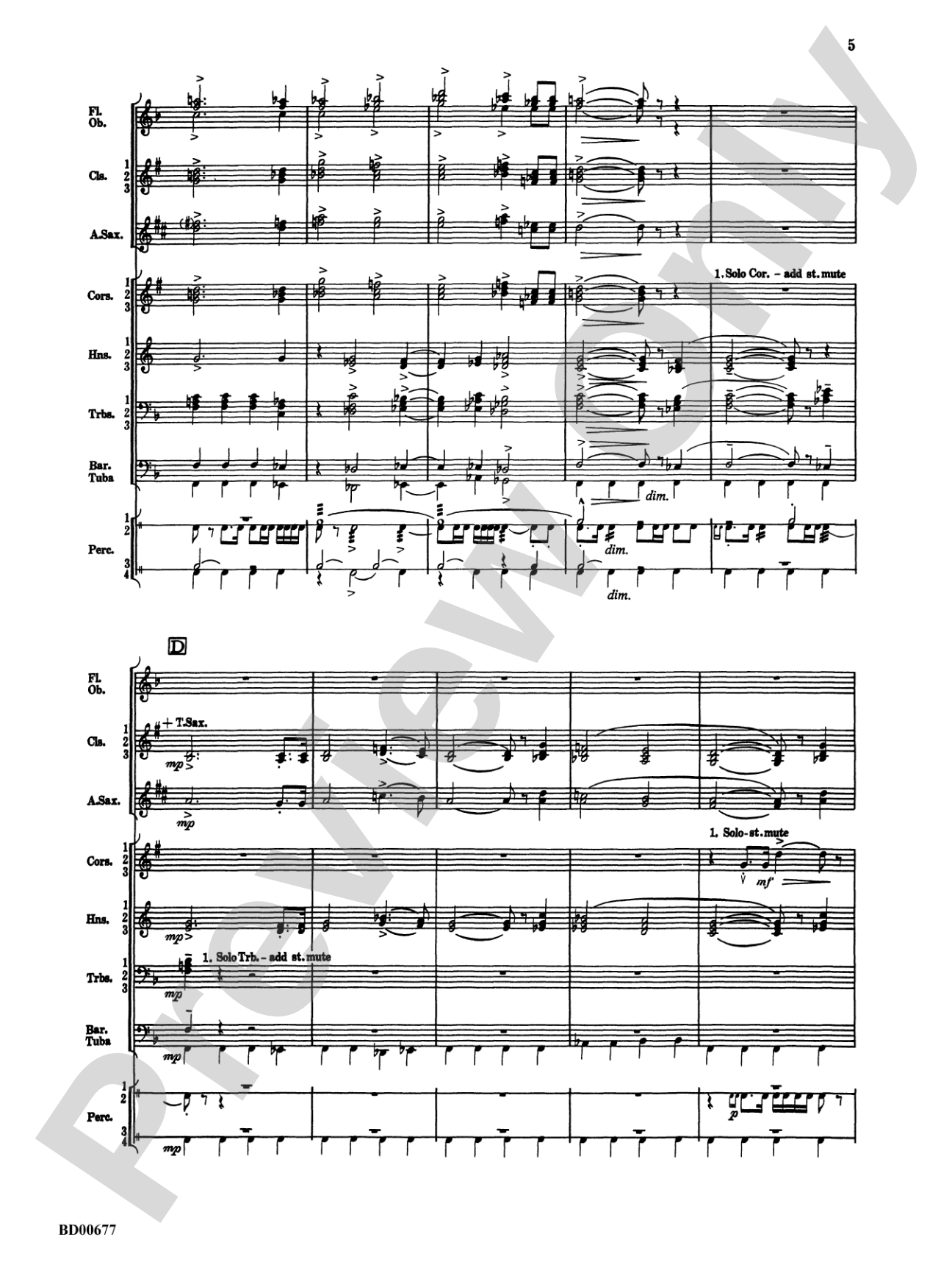 Brookshire Suite: Score