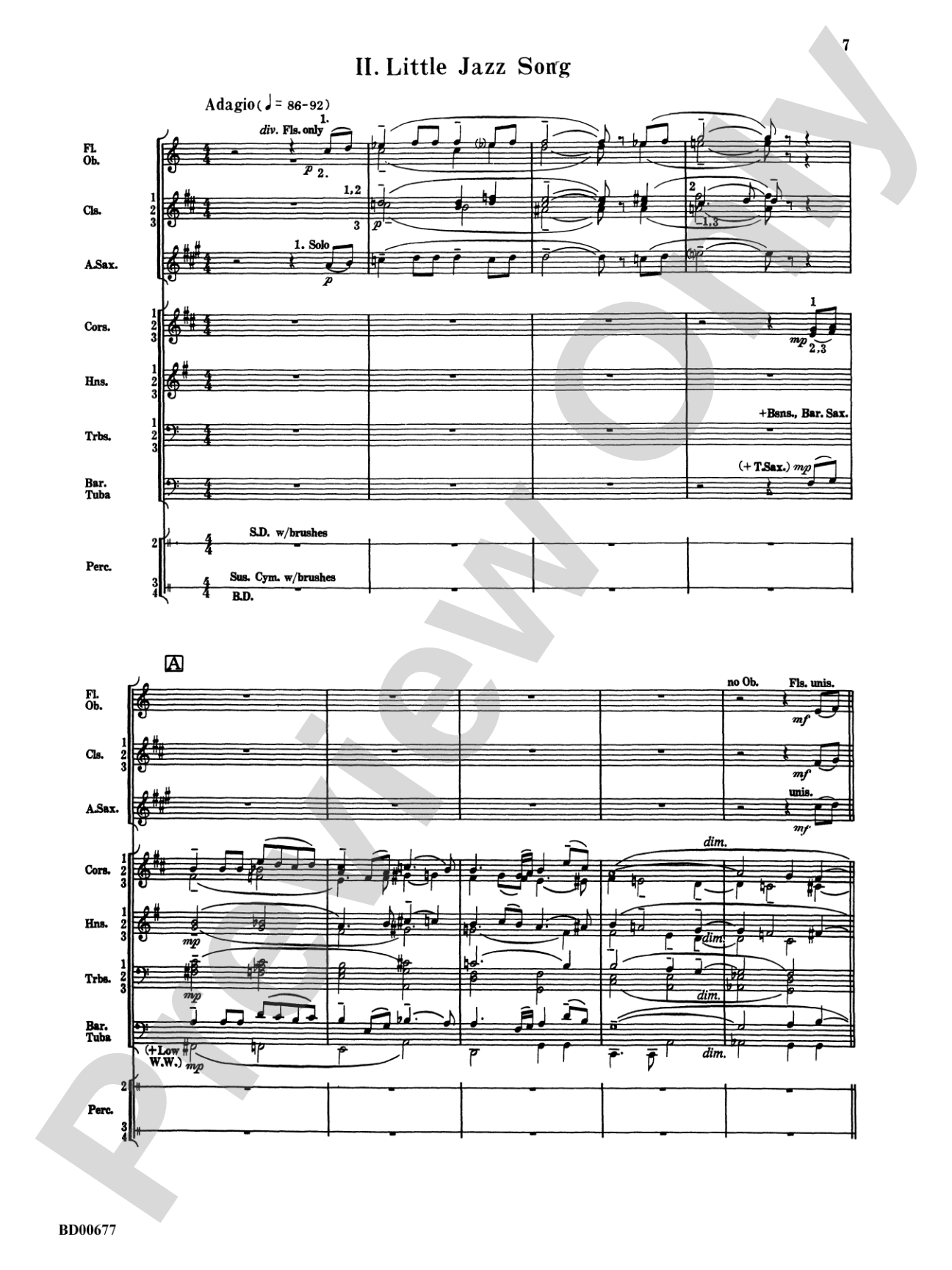 Brookshire Suite: Score