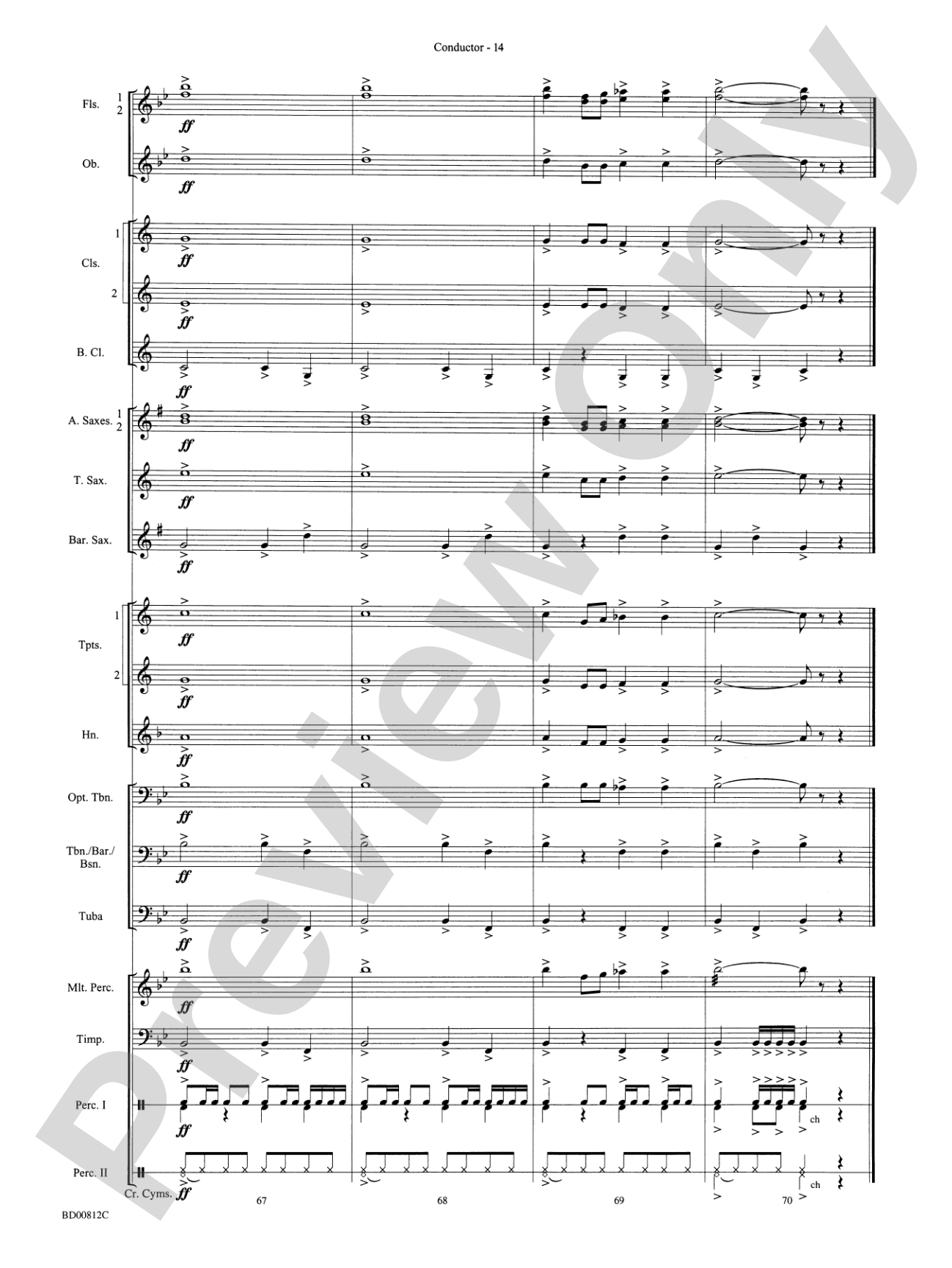 Portsmouth Overture: Concert Band Conductor Score & Parts