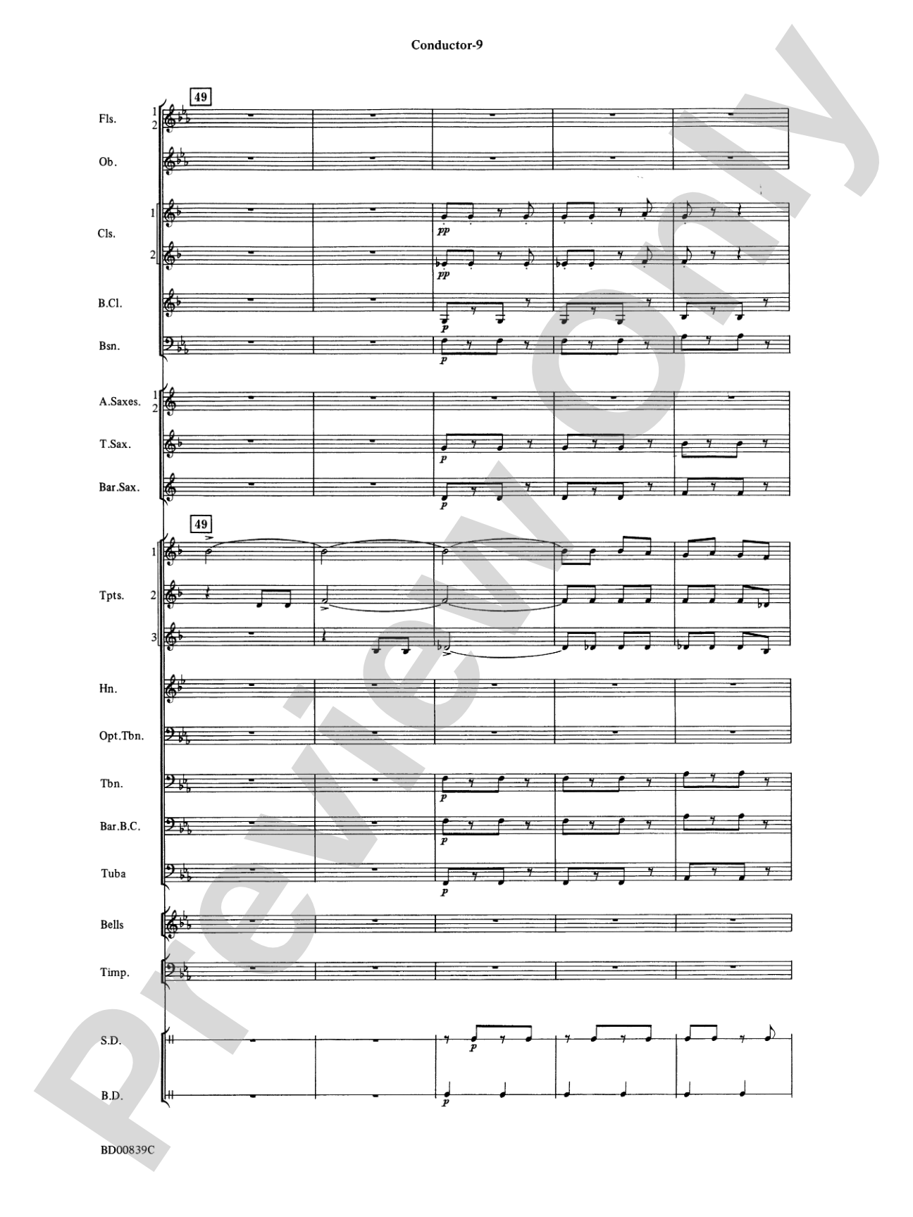 Bugler's Holiday (featuring the Trumpet Section): Concert Band Conductor Score & Parts