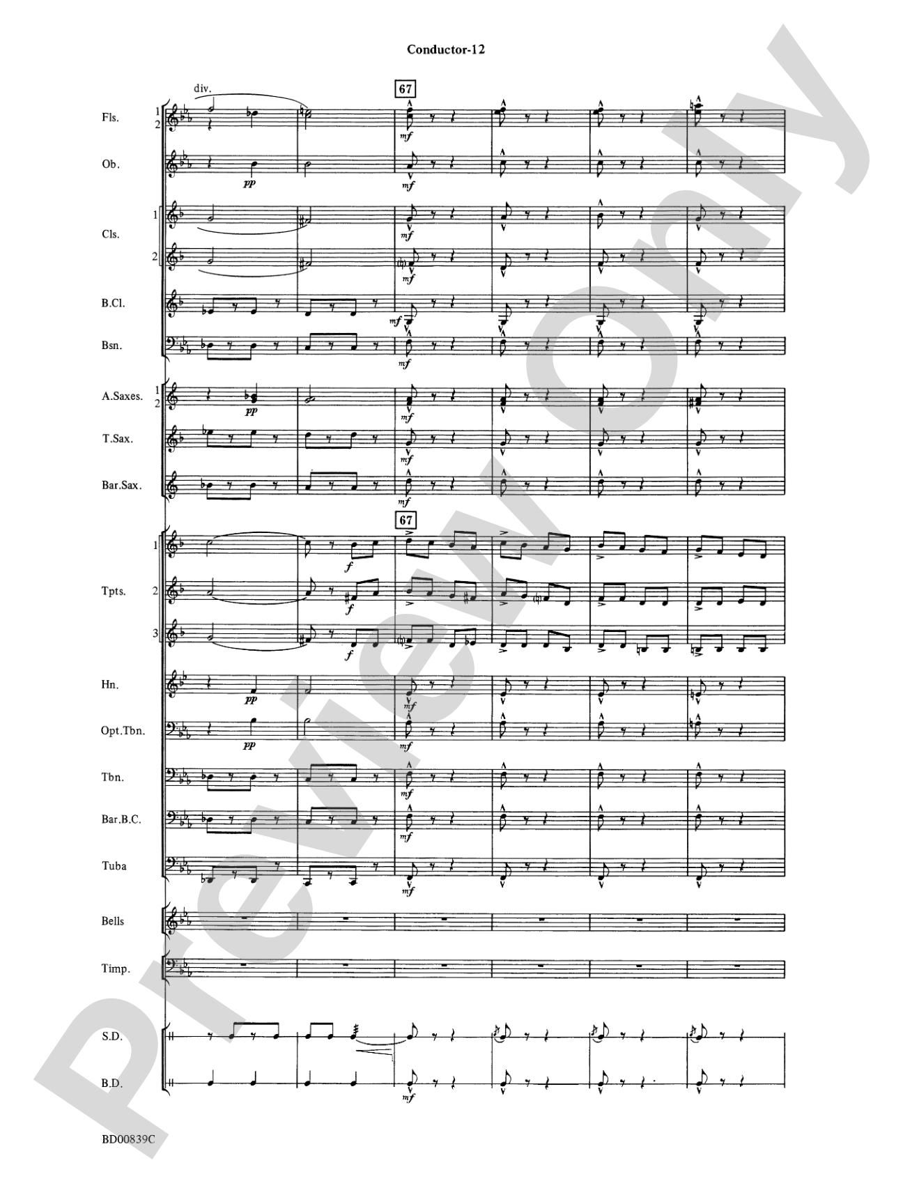 Bugler's Holiday (featuring the Trumpet Section): Concert Band Conductor Score & Parts