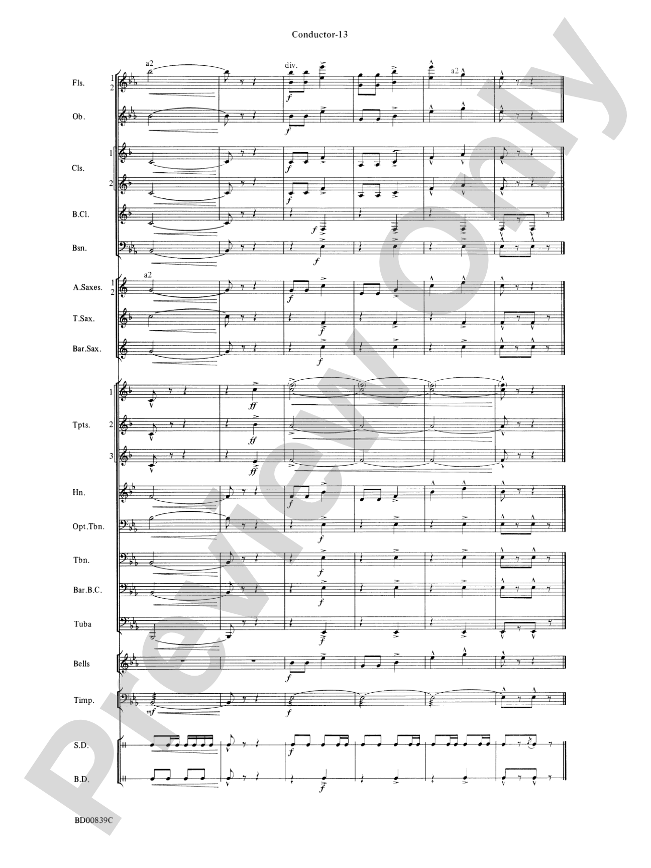 Bugler's Holiday (featuring the Trumpet Section): Concert Band Conductor Score & Parts