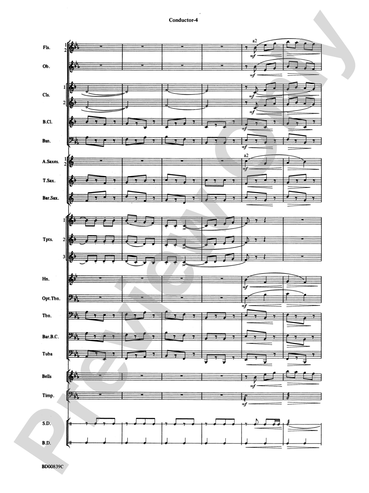 Bugler's Holiday (featuring the Trumpet Section): Concert Band Conductor Score & Parts