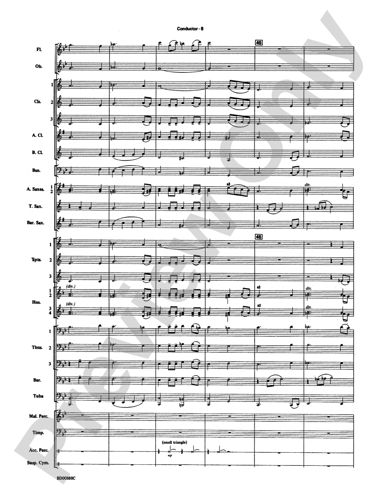 I'll Be Home for Christmas: Concert Band Conductor Score & Parts