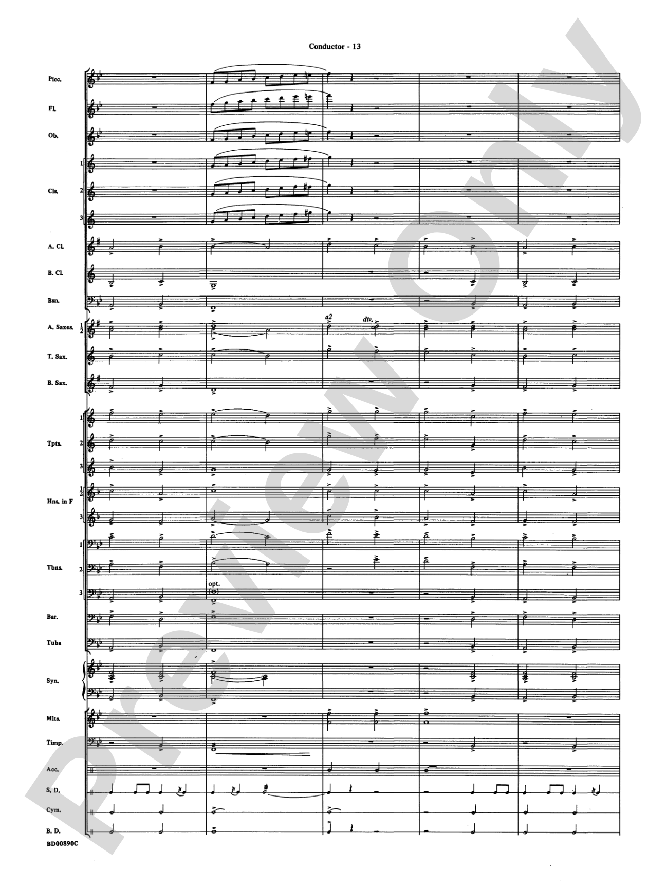 Holiday Emblem: Concert Band Conductor Score & Parts