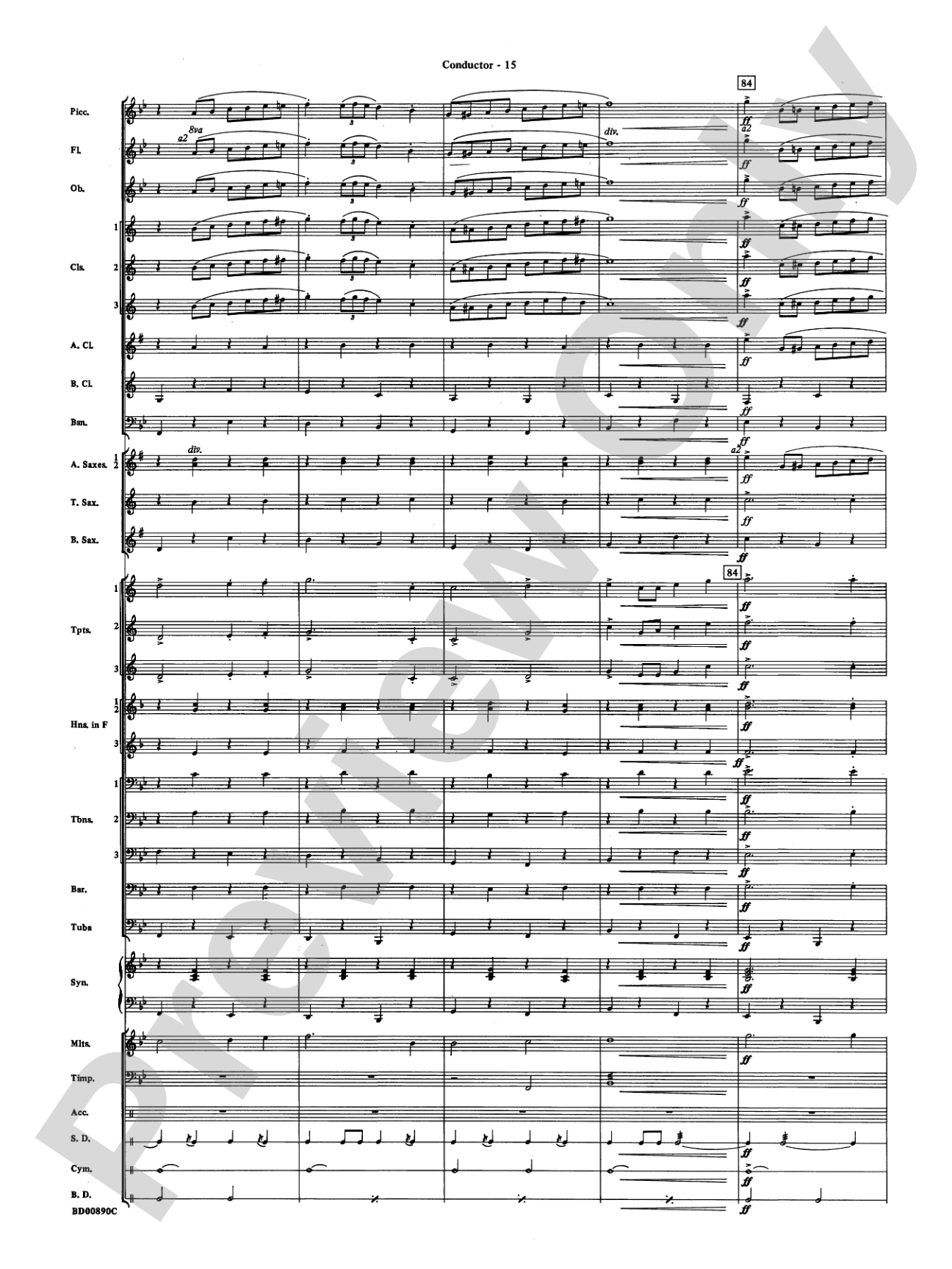 Holiday Emblem: Concert Band Conductor Score & Parts