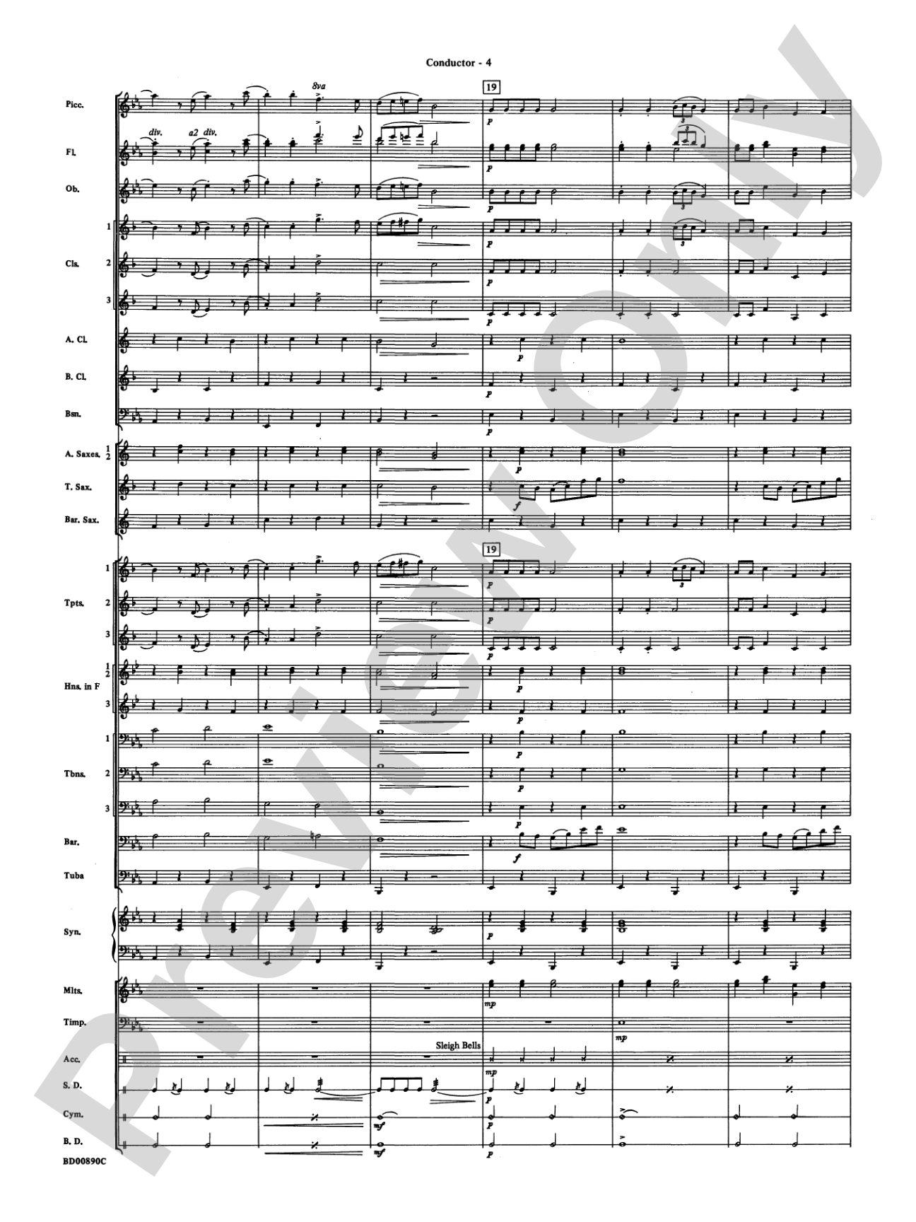Holiday Emblem: Concert Band Conductor Score & Parts