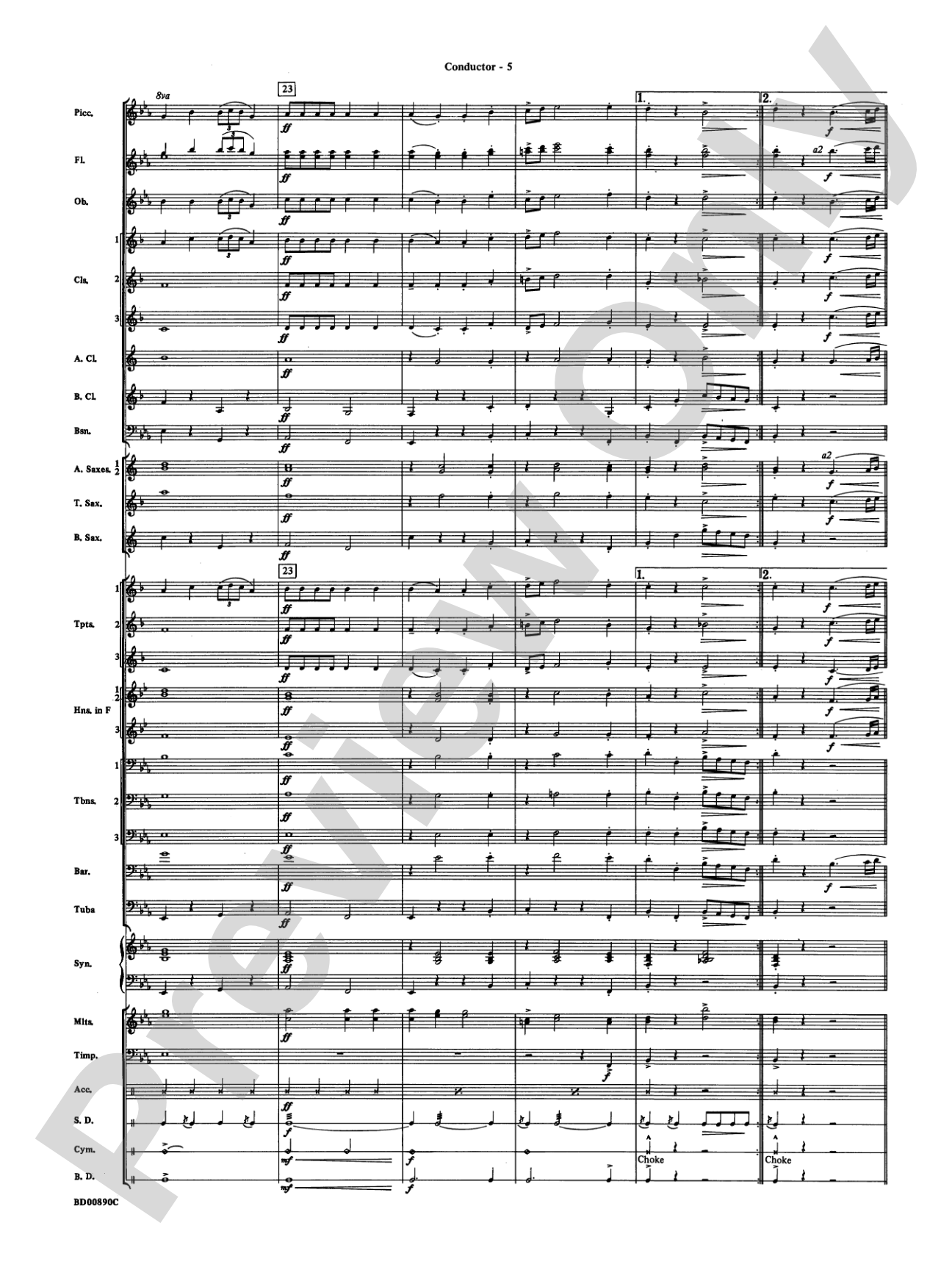 Holiday Emblem: Concert Band Conductor Score & Parts