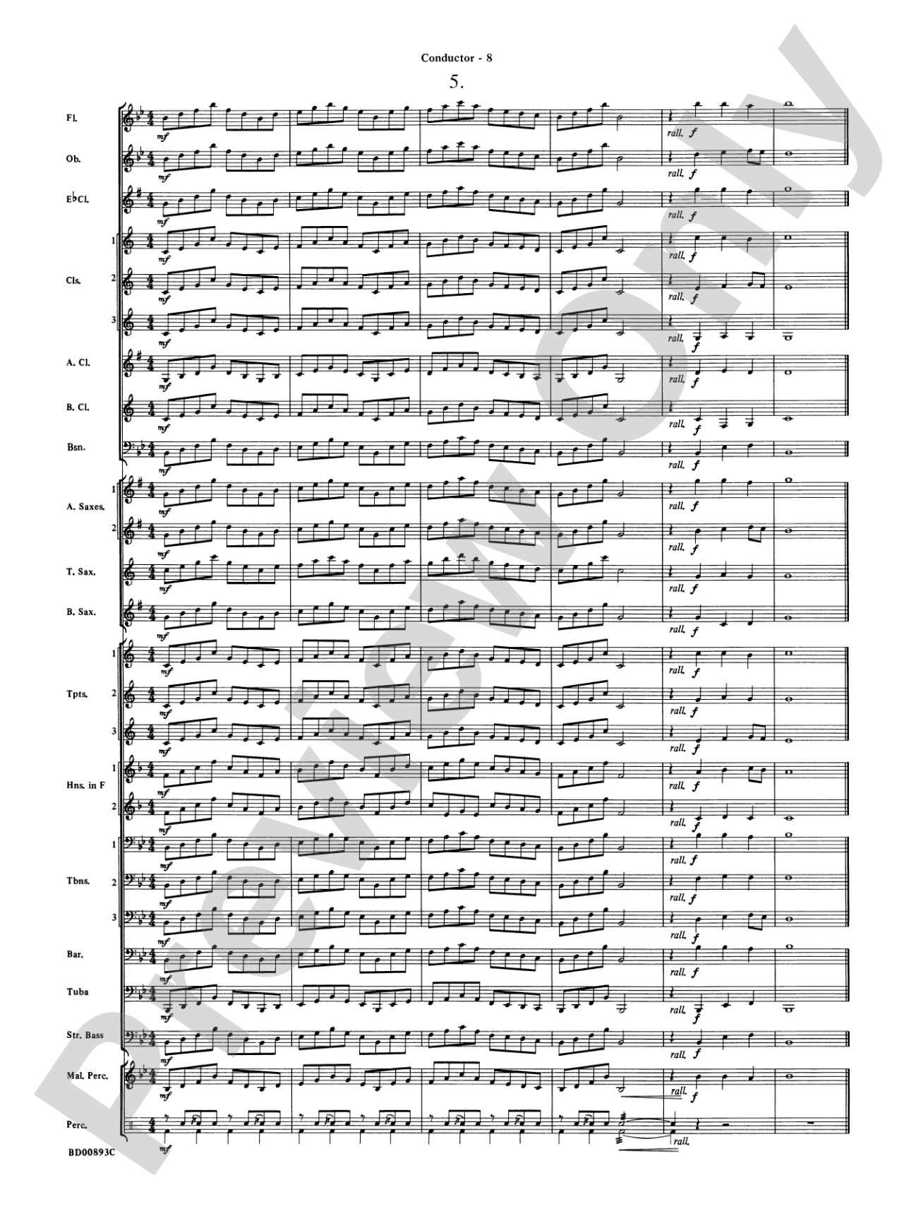 Belwin "Warm-Ups" for Symphonic Band: Score