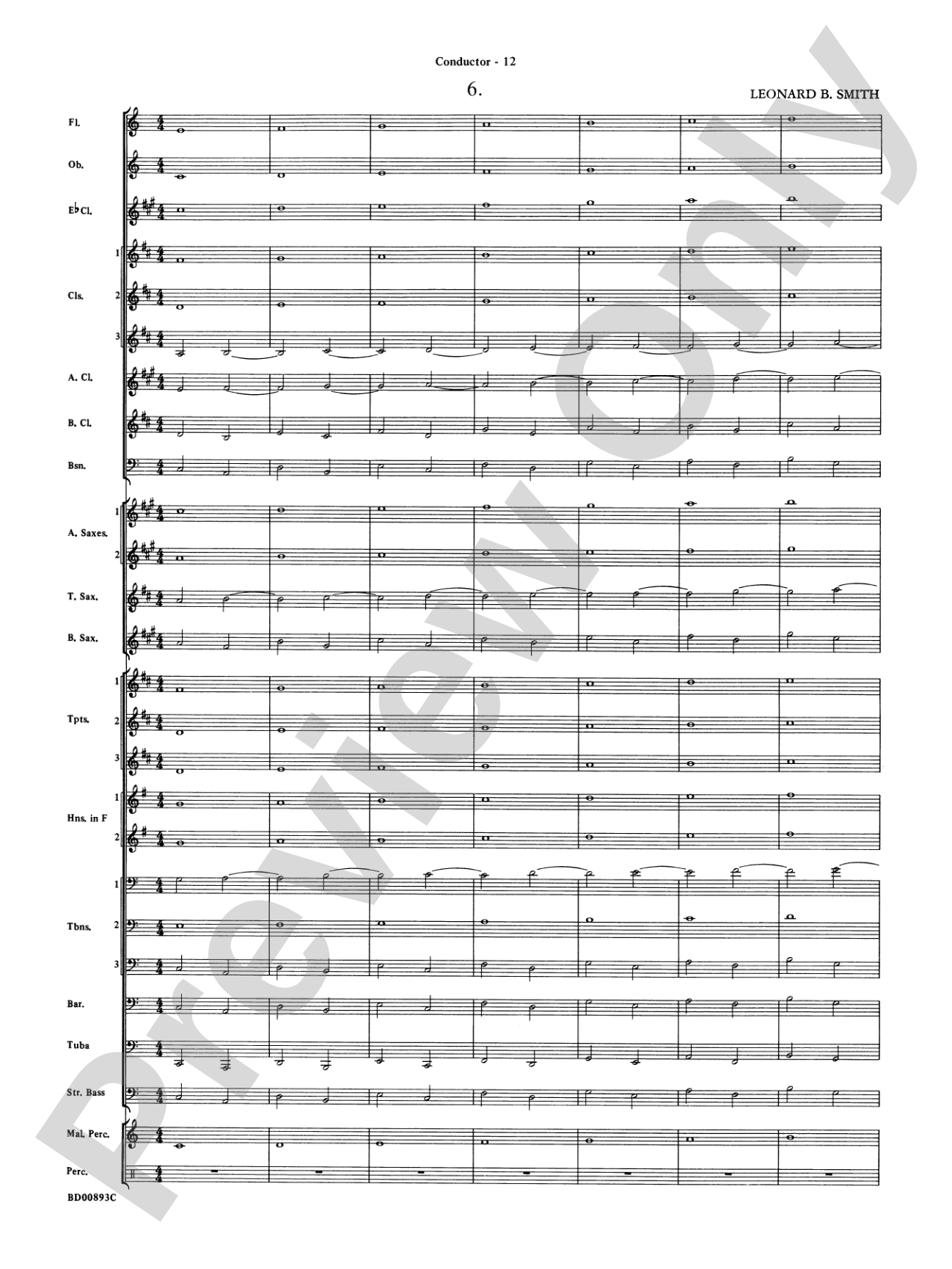 Belwin "Warm-Ups" for Symphonic Band: Score