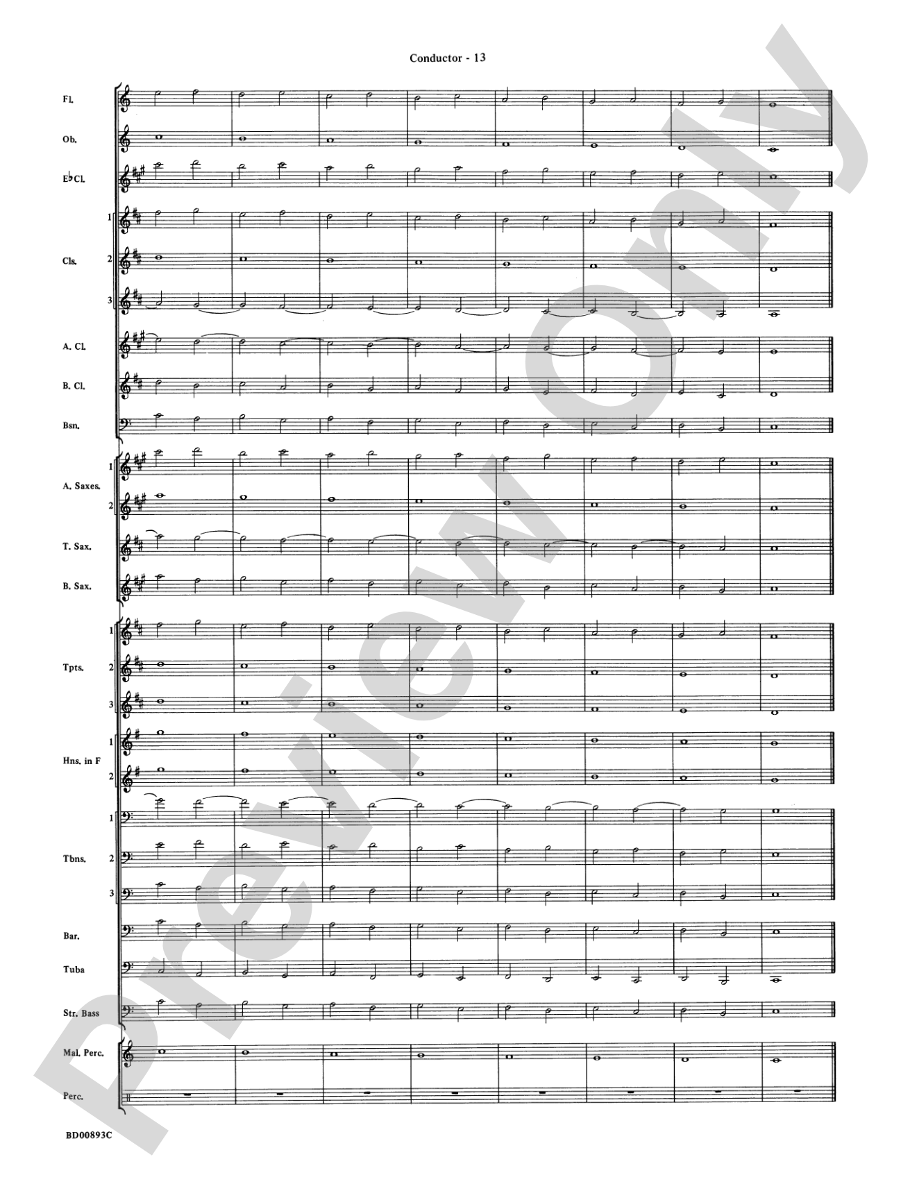 Belwin "Warm-Ups" for Symphonic Band: Score