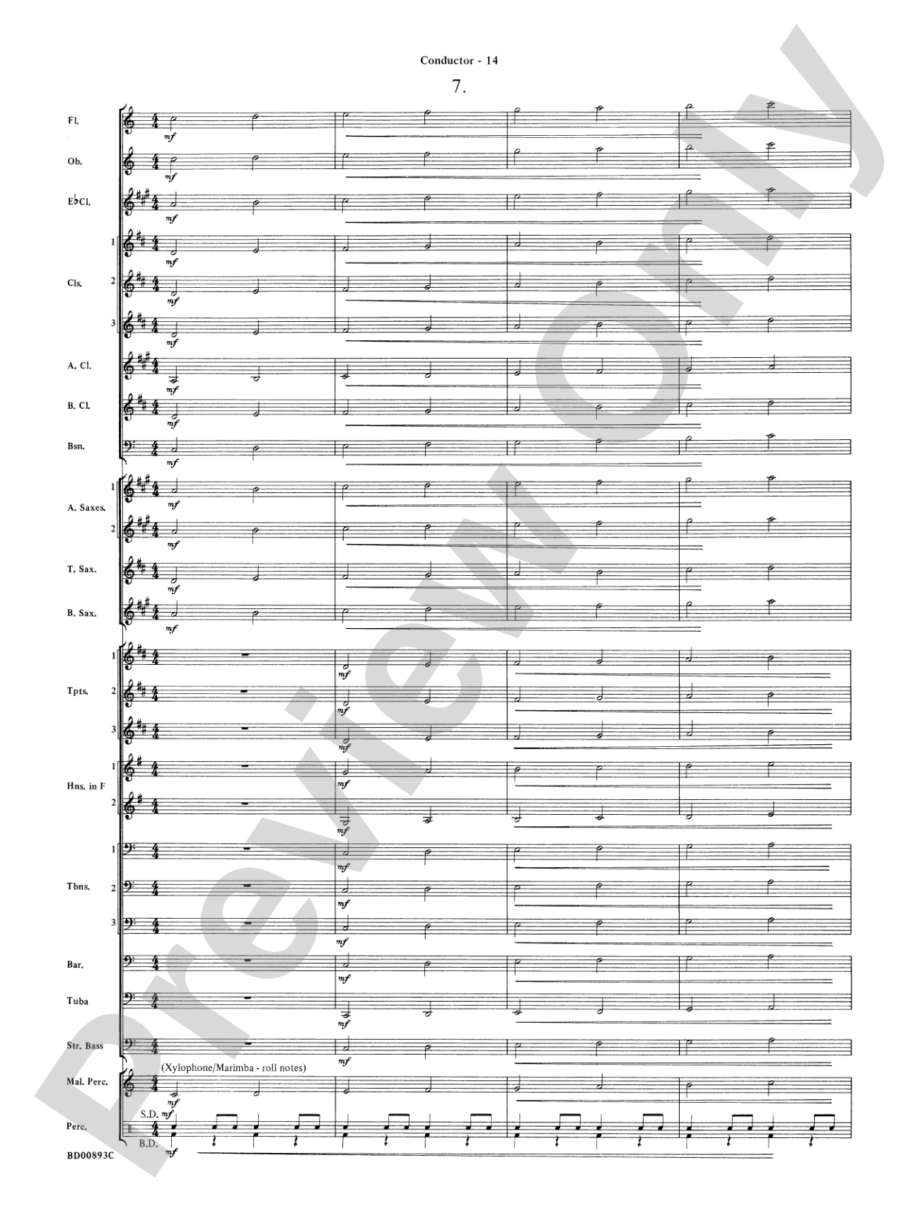 Belwin "Warm-Ups" for Symphonic Band: Score