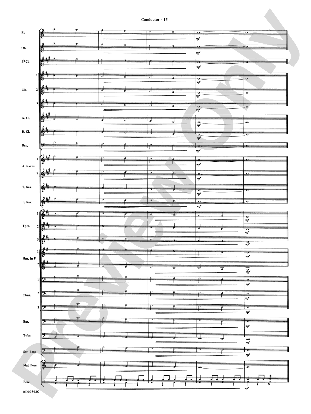 Belwin "Warm-Ups" for Symphonic Band: Score