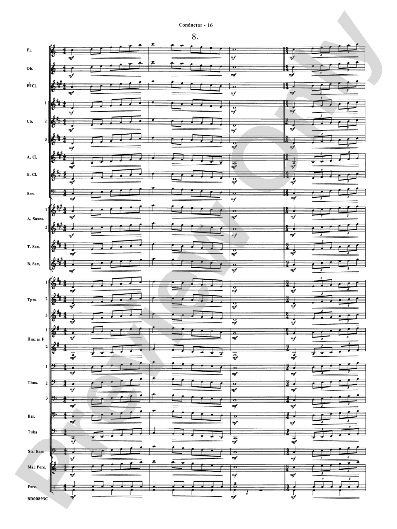 Belwin "Warm-Ups" for Symphonic Band: Score