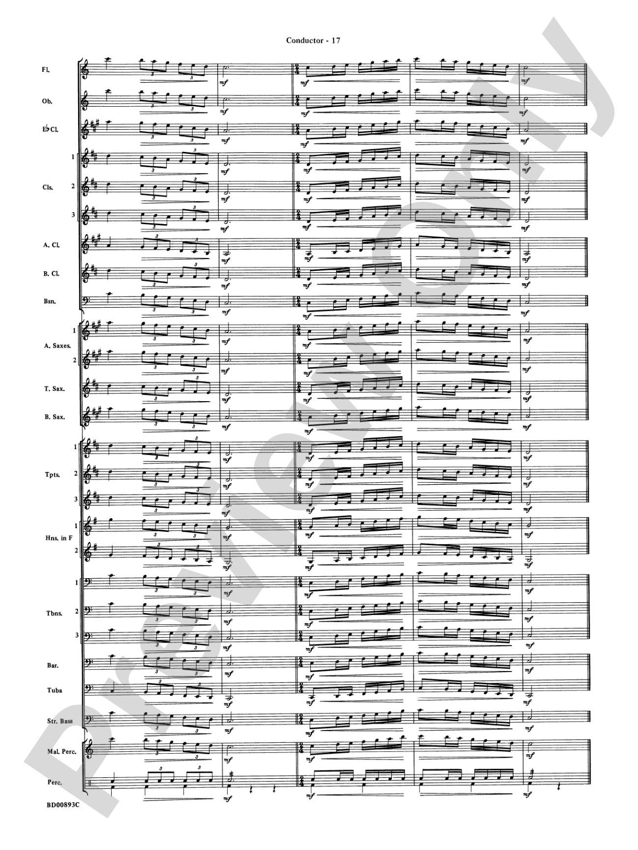 Belwin "Warm-Ups" for Symphonic Band: Score