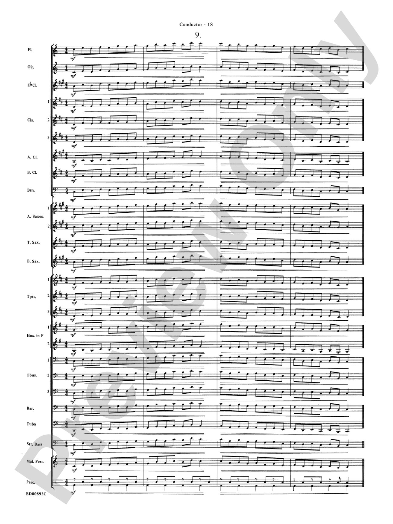 Belwin "Warm-Ups" for Symphonic Band: Score