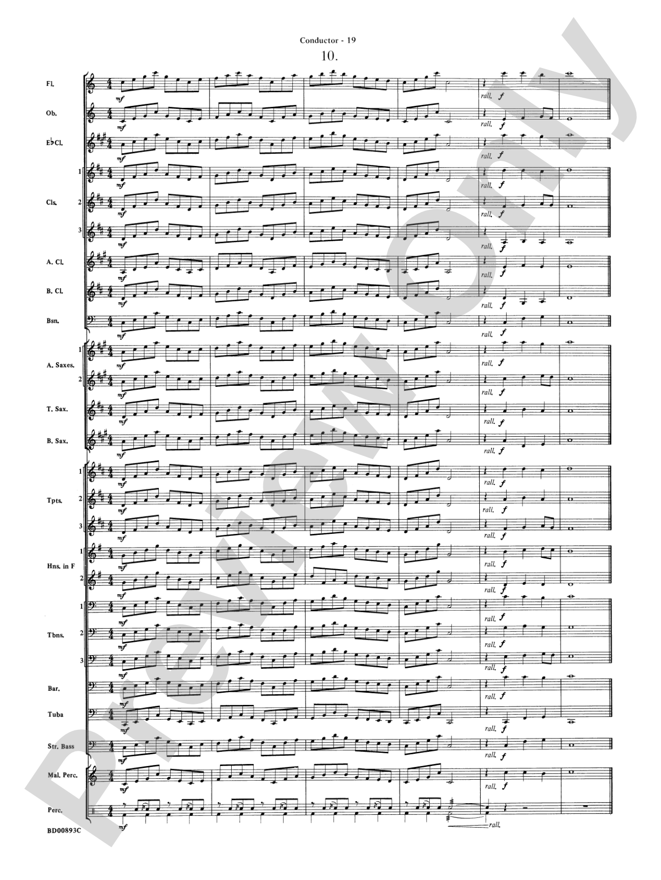 Belwin "Warm-Ups" for Symphonic Band: Score