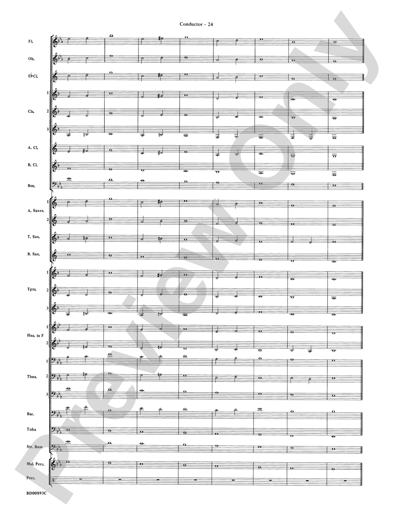 Belwin "Warm-Ups" for Symphonic Band: Score