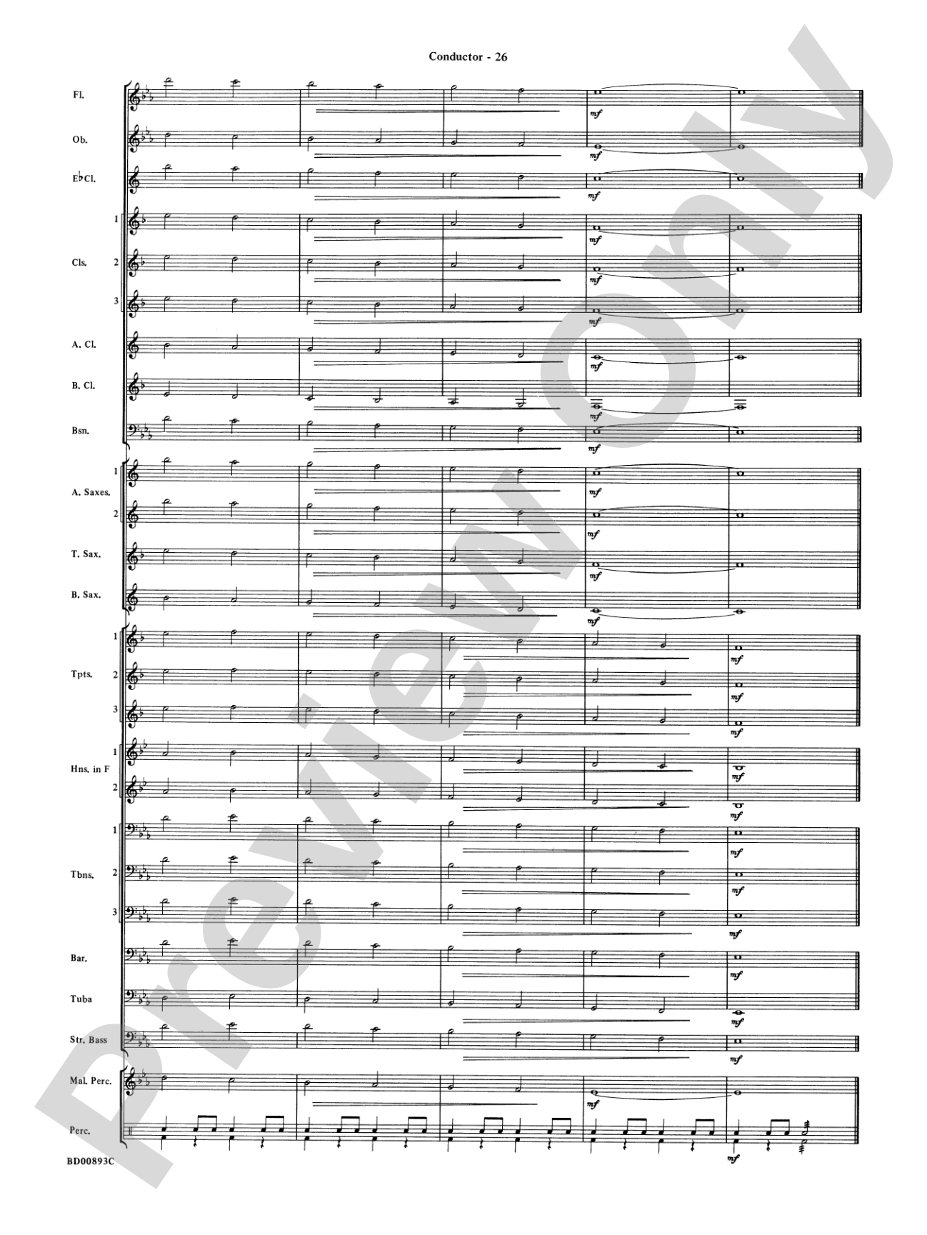 Belwin "Warm-Ups" for Symphonic Band: Score