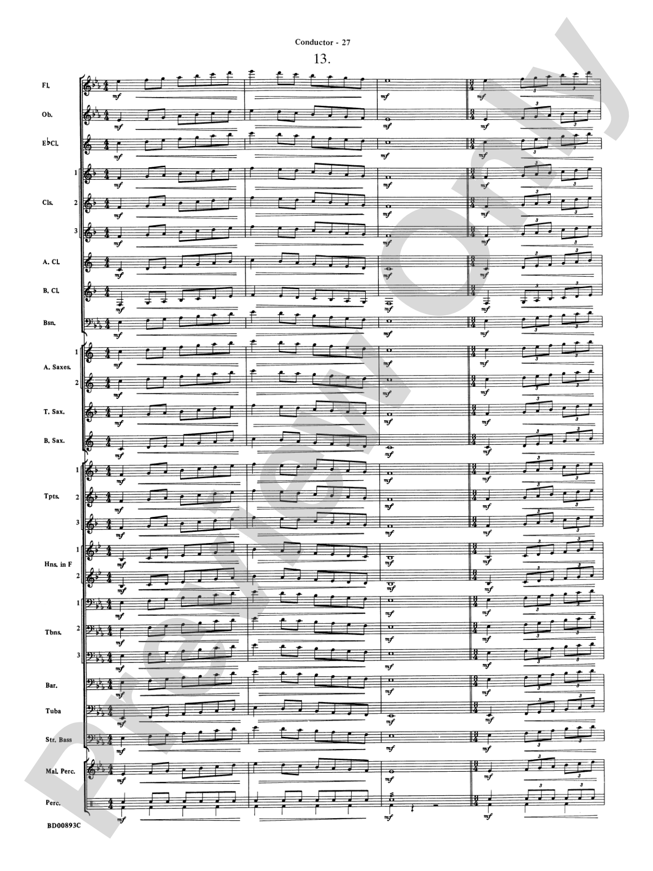 Belwin "Warm-Ups" for Symphonic Band: Score