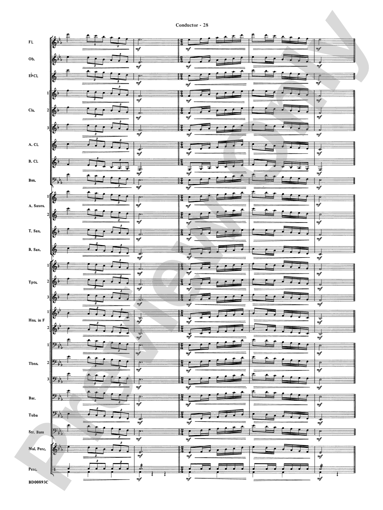Belwin "Warm-Ups" for Symphonic Band: Score