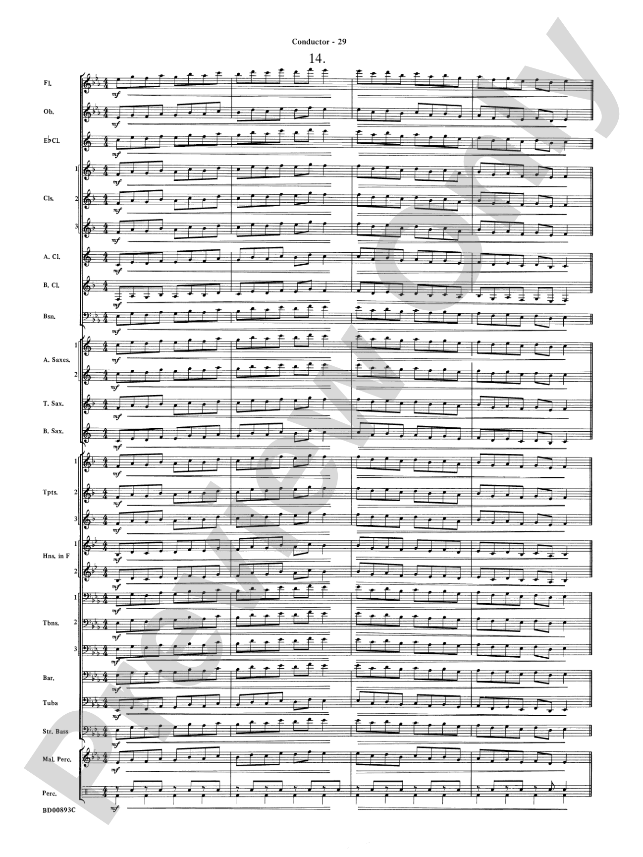 Belwin "Warm-Ups" for Symphonic Band: Score