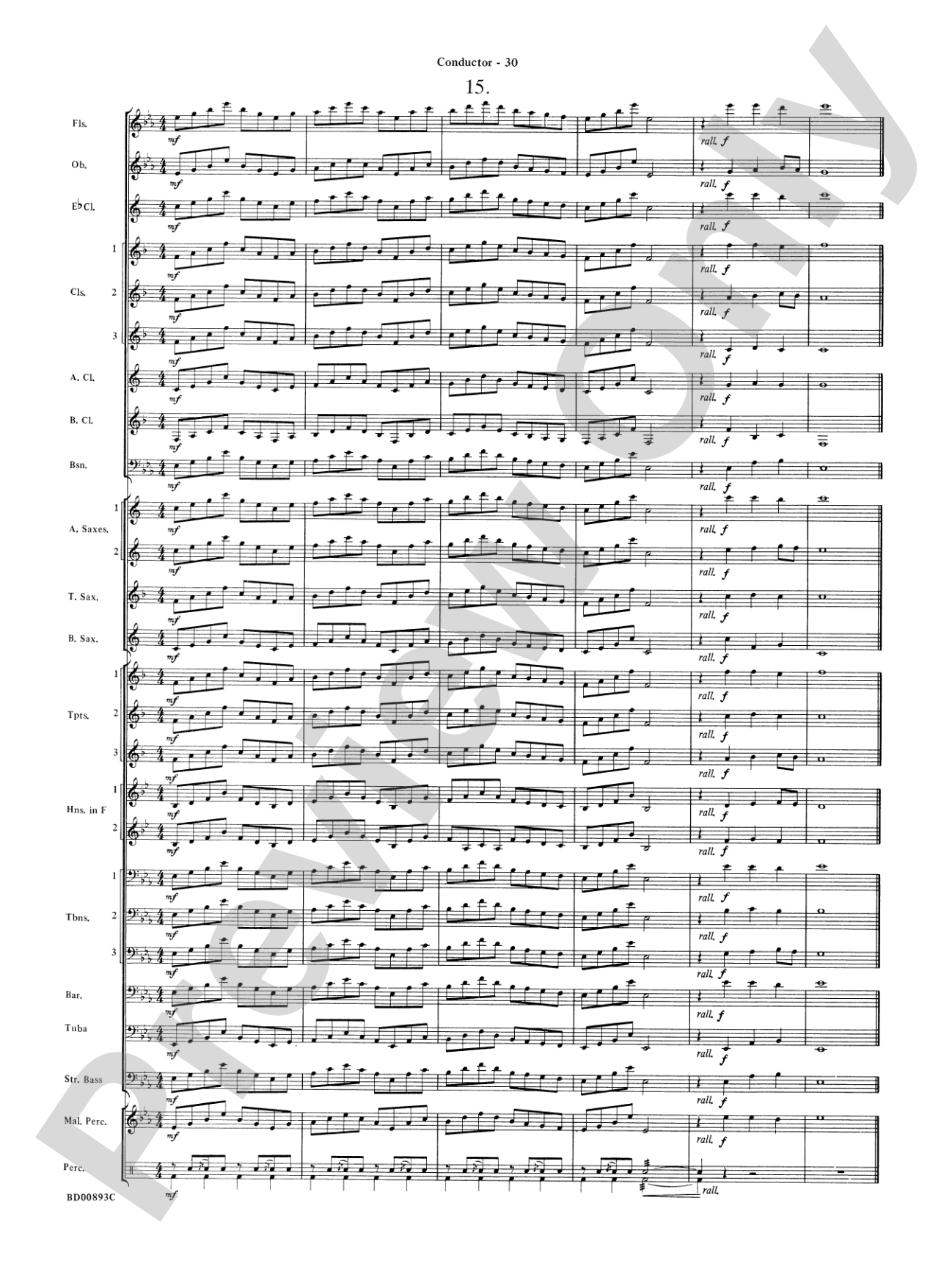 Belwin "Warm-Ups" for Symphonic Band: Score