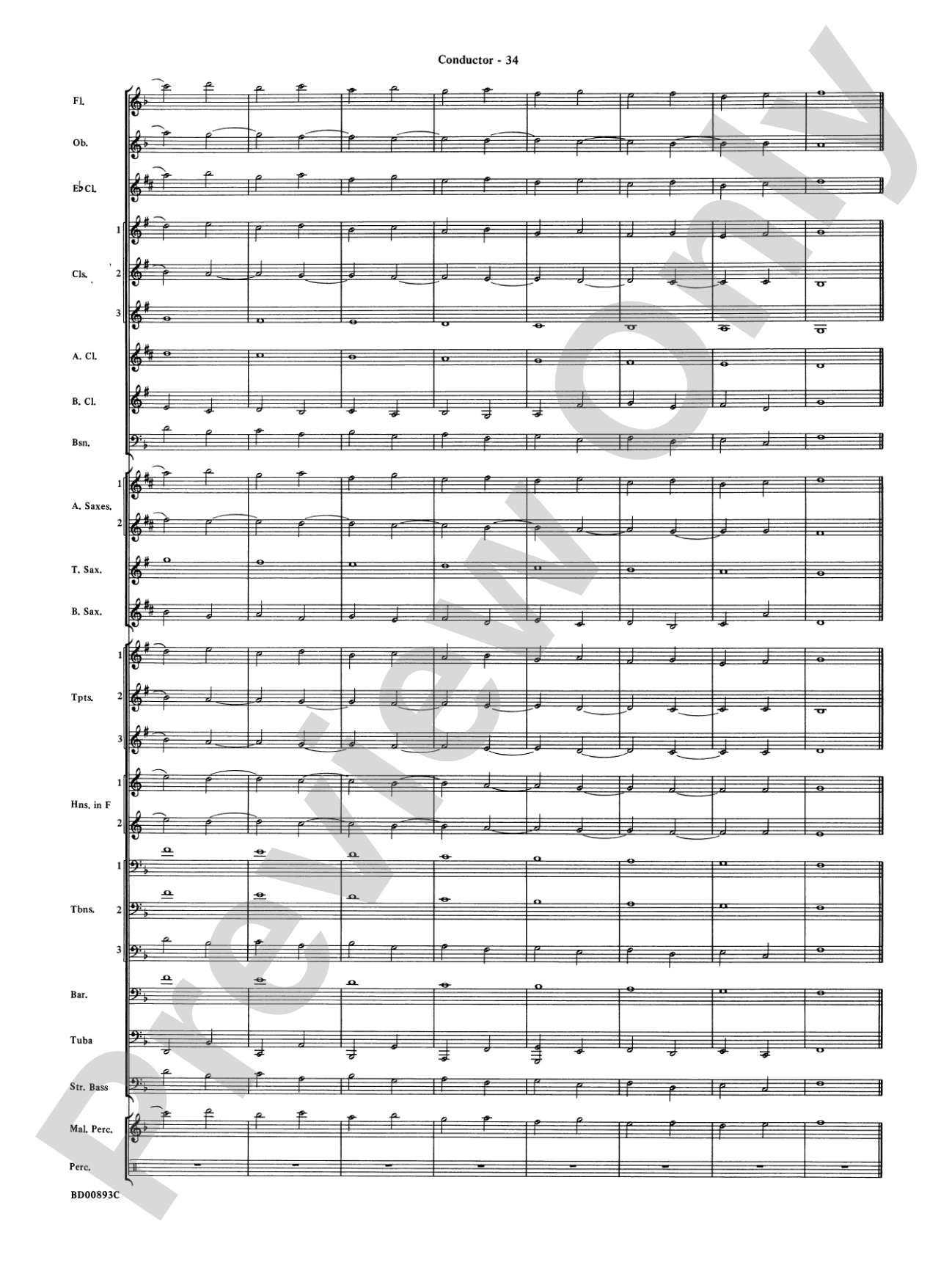 Belwin "Warm-Ups" for Symphonic Band: Score