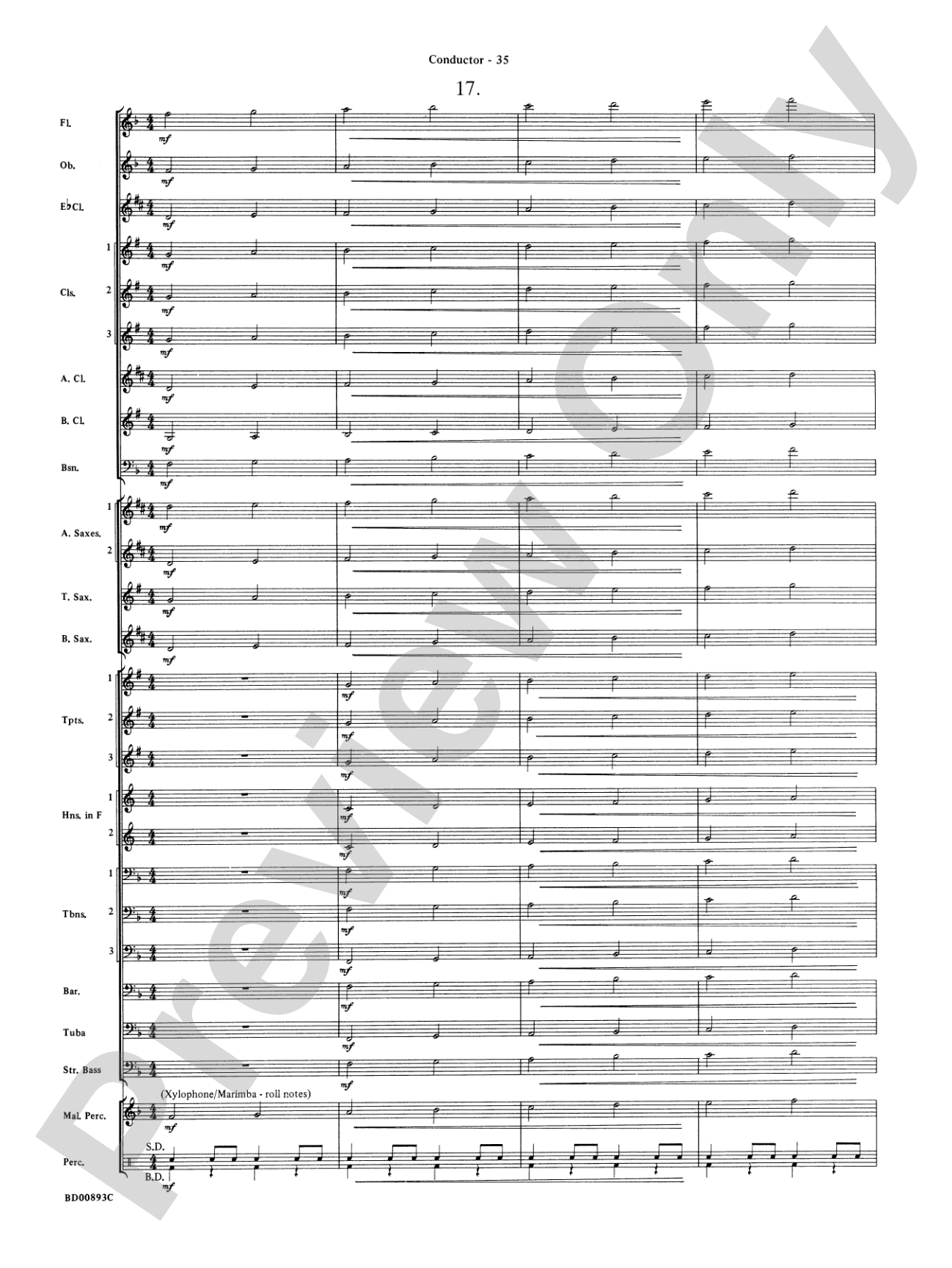 Belwin "Warm-Ups" for Symphonic Band: Score