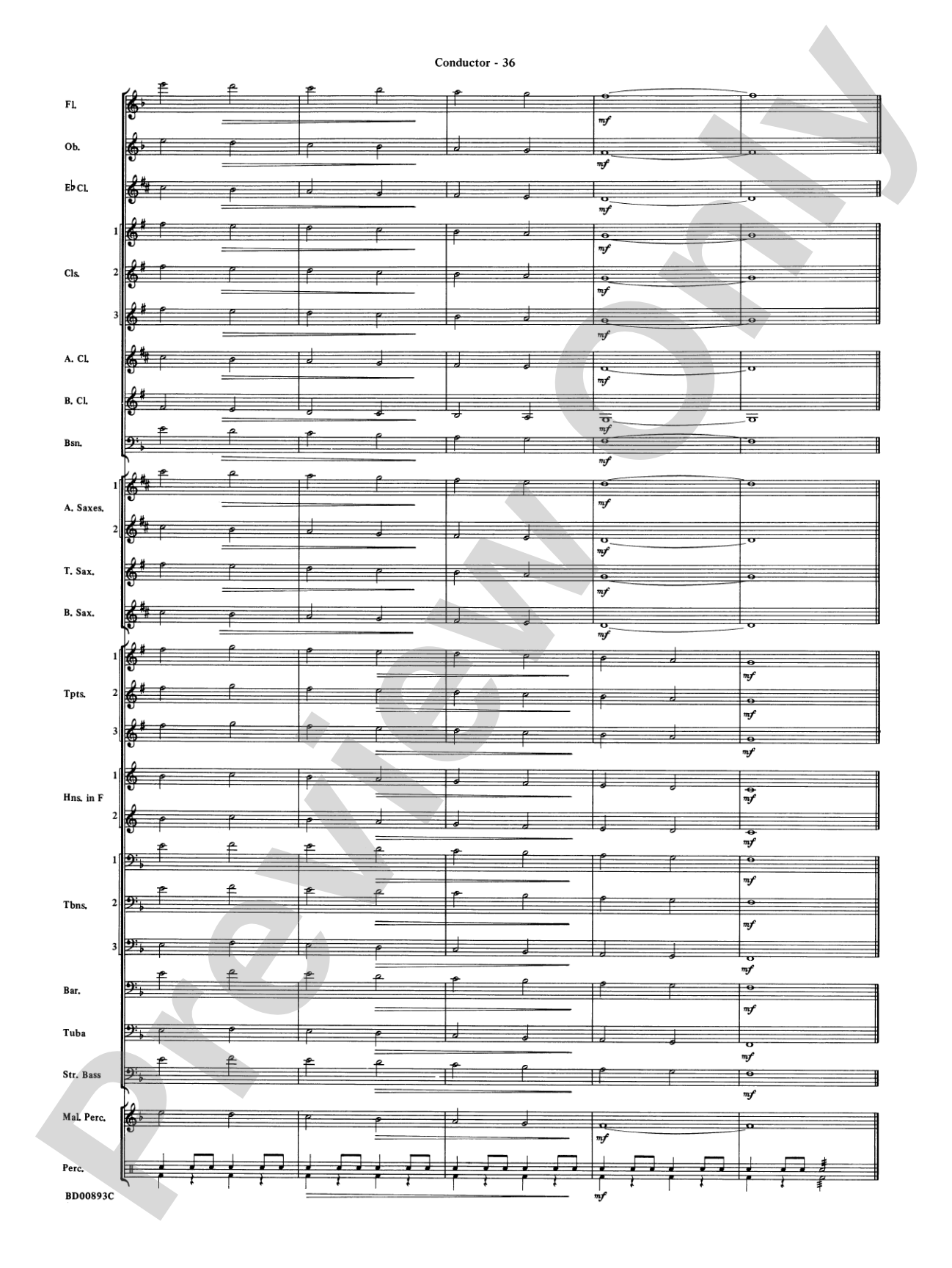 Belwin "Warm-Ups" for Symphonic Band: Score